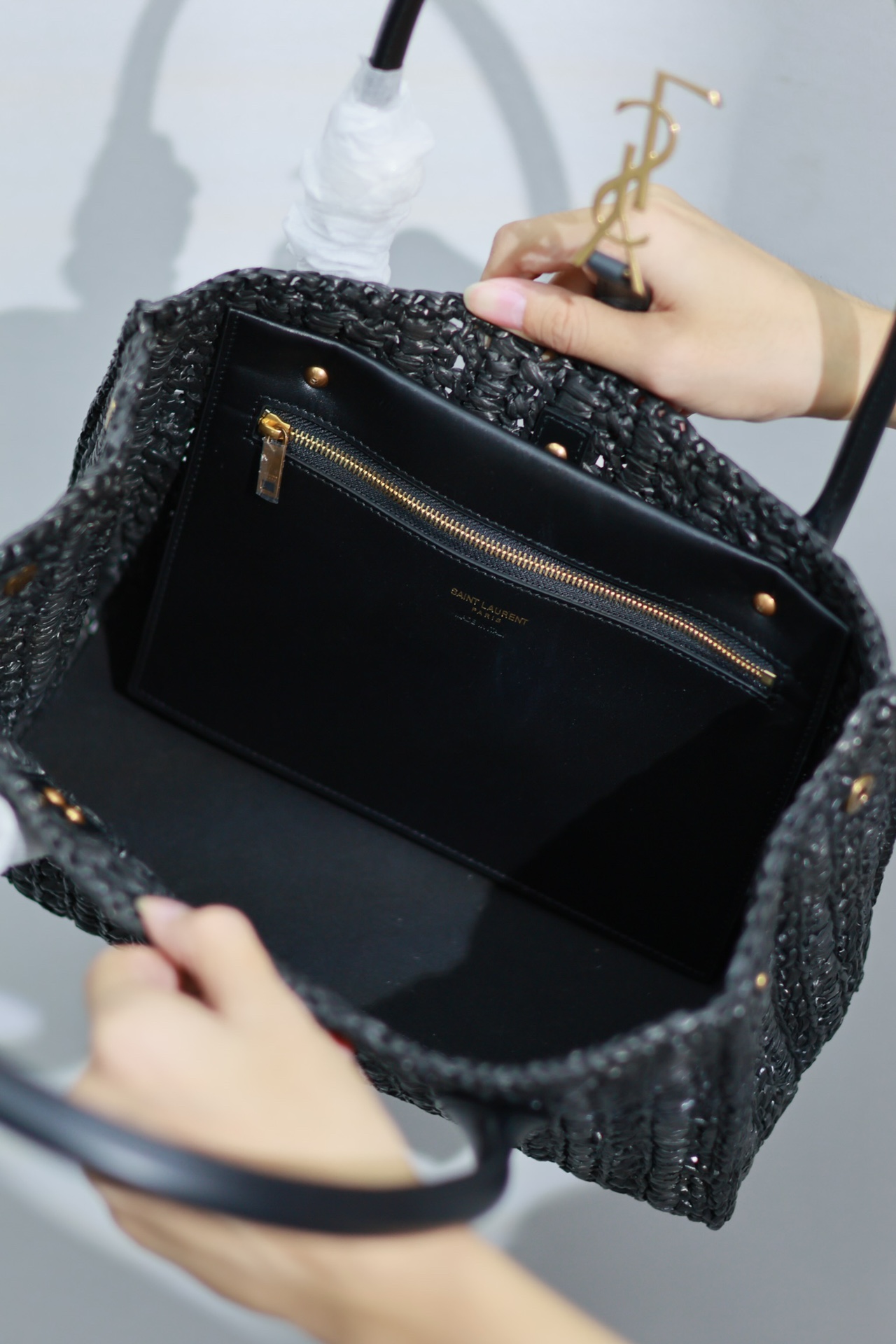 Y*L tote woven bag-29×21×9cm