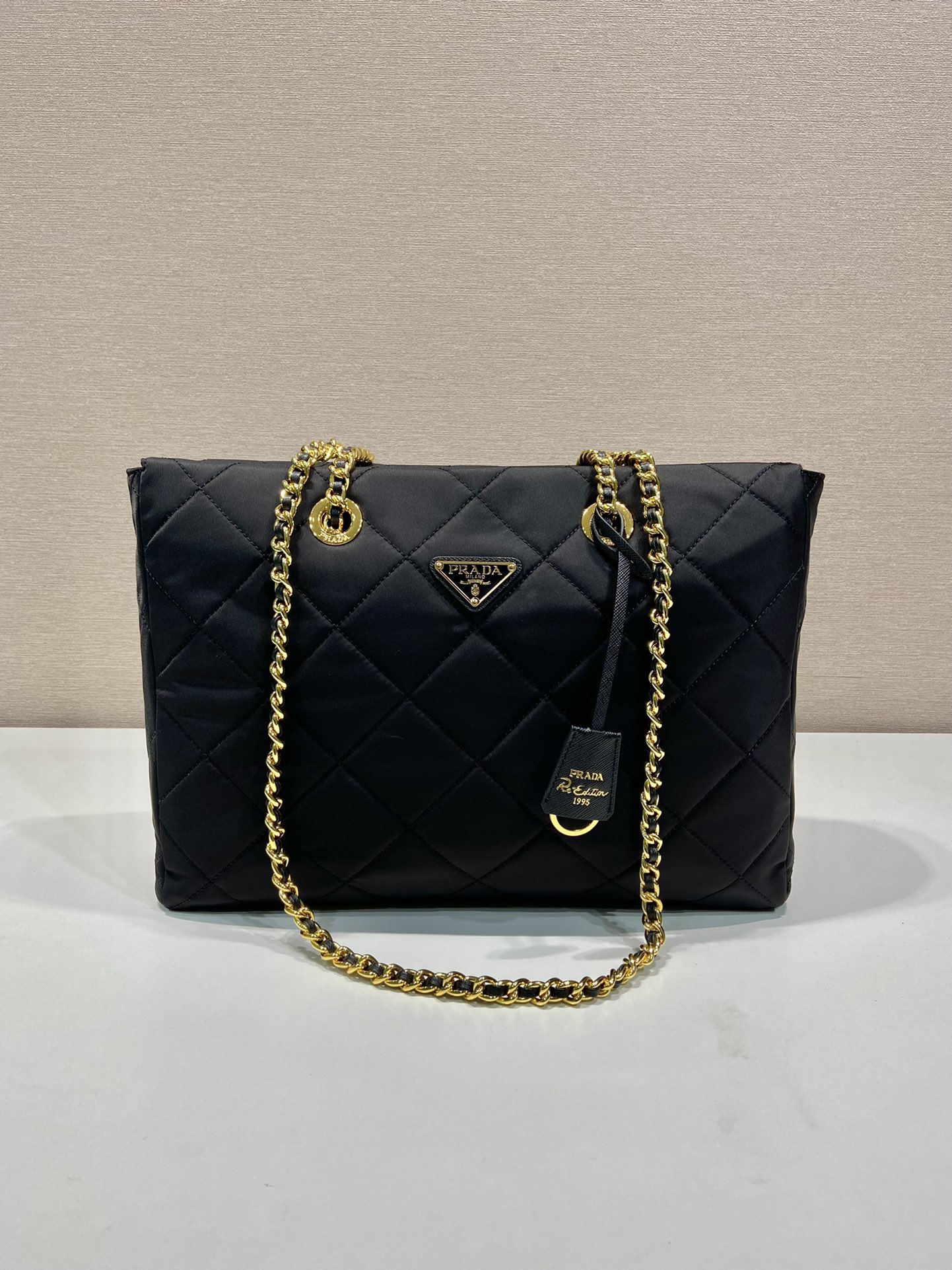 Pra*a vintage tote bag 1bg467-35*25*9.5cm