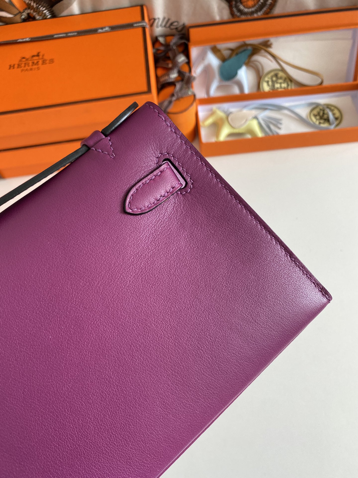 H**mes mini kelly pochette-swift -22cm