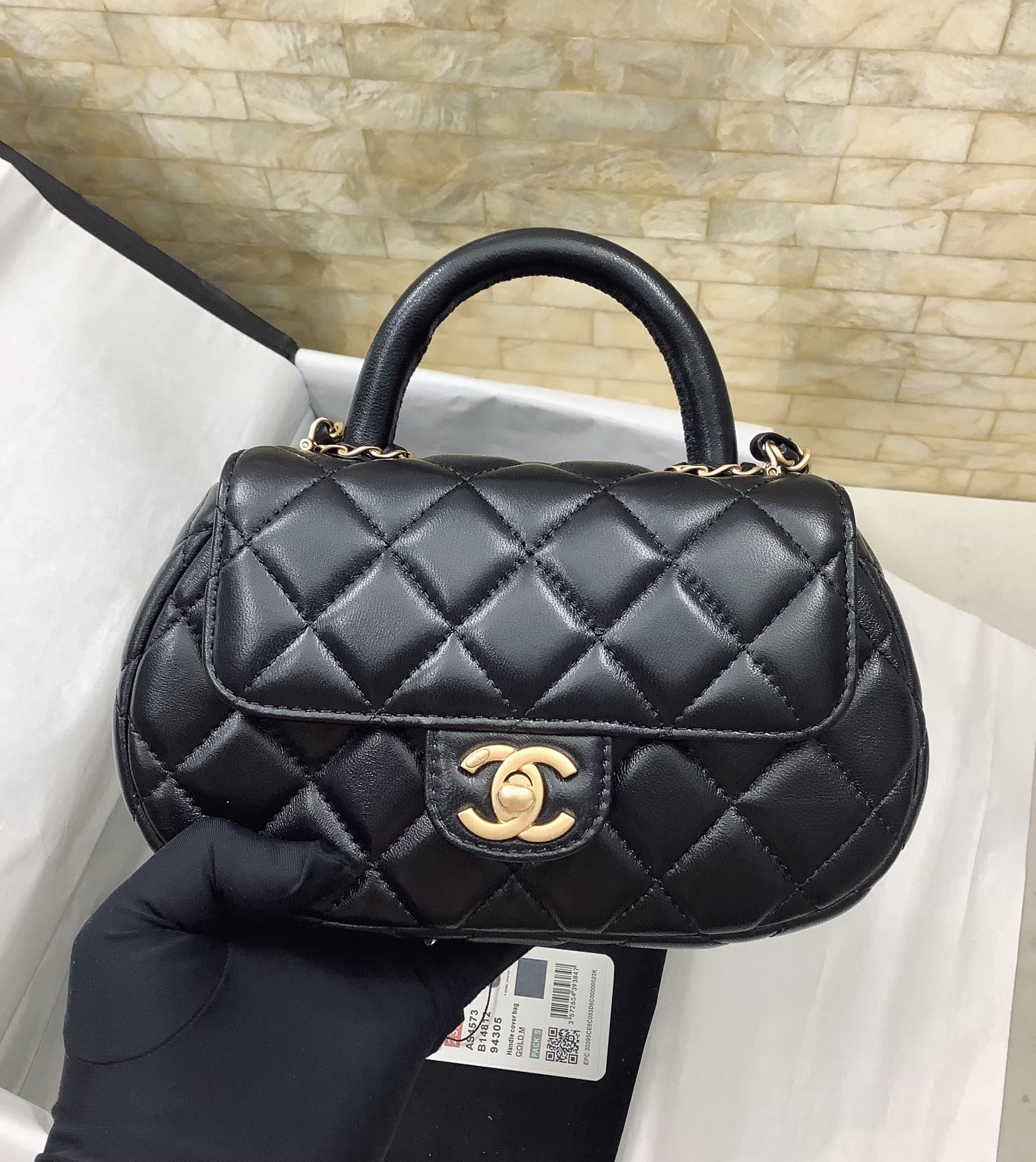 Ch@nel 2024SS Grip Mini Bag-11.5*20.5*5.5CM