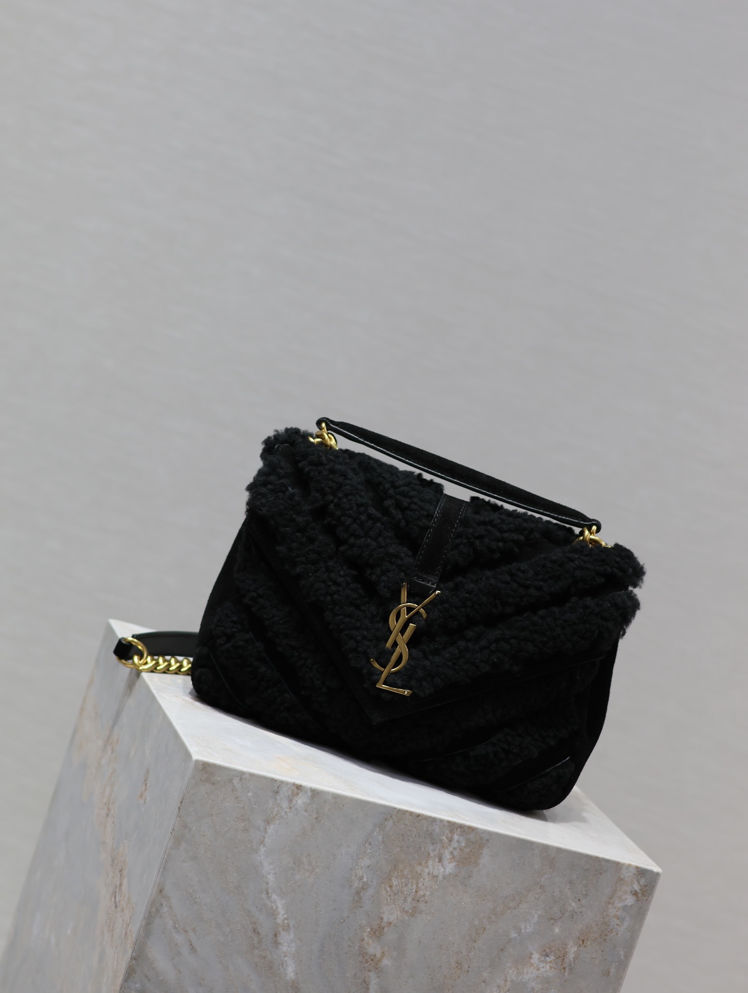 YS L Monogram College Bag-24*17*7CM