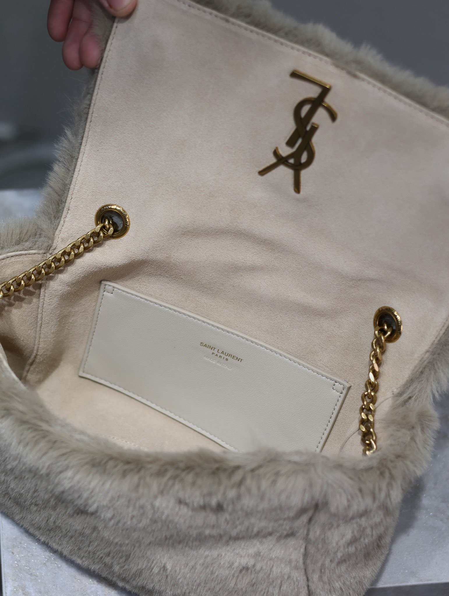 Y*L rabbit fur kate bags-22×14×5cm