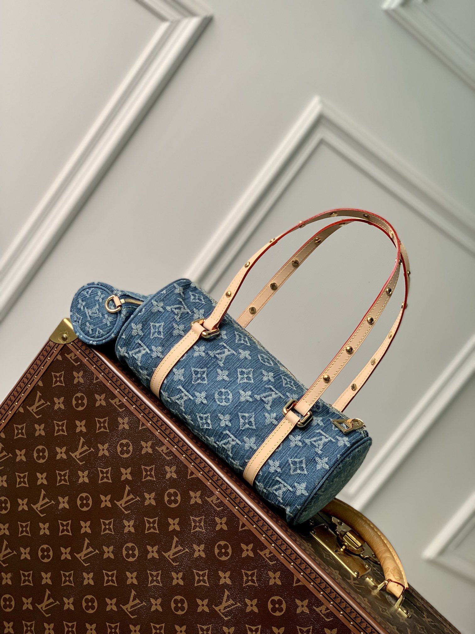 l0*is V*t0n m46830 papillon handbag-27.0 x 11.0 x 13.0cm