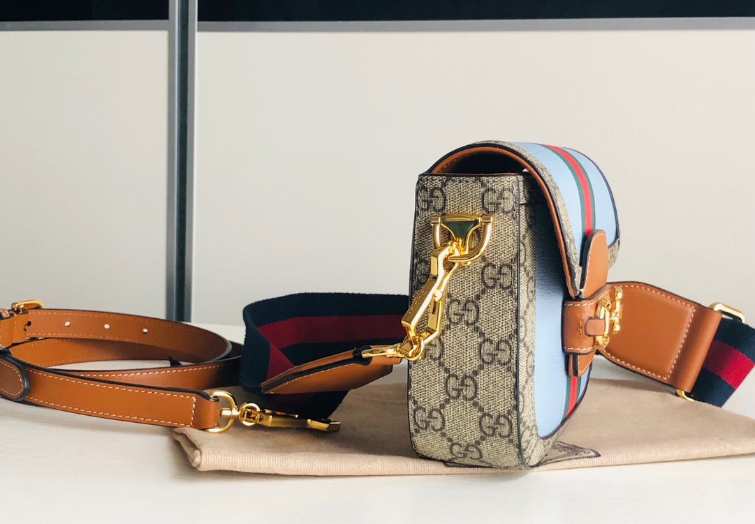 G*u*i 1955 horsebit shoulder bag-20.6*14.4*5.1cm