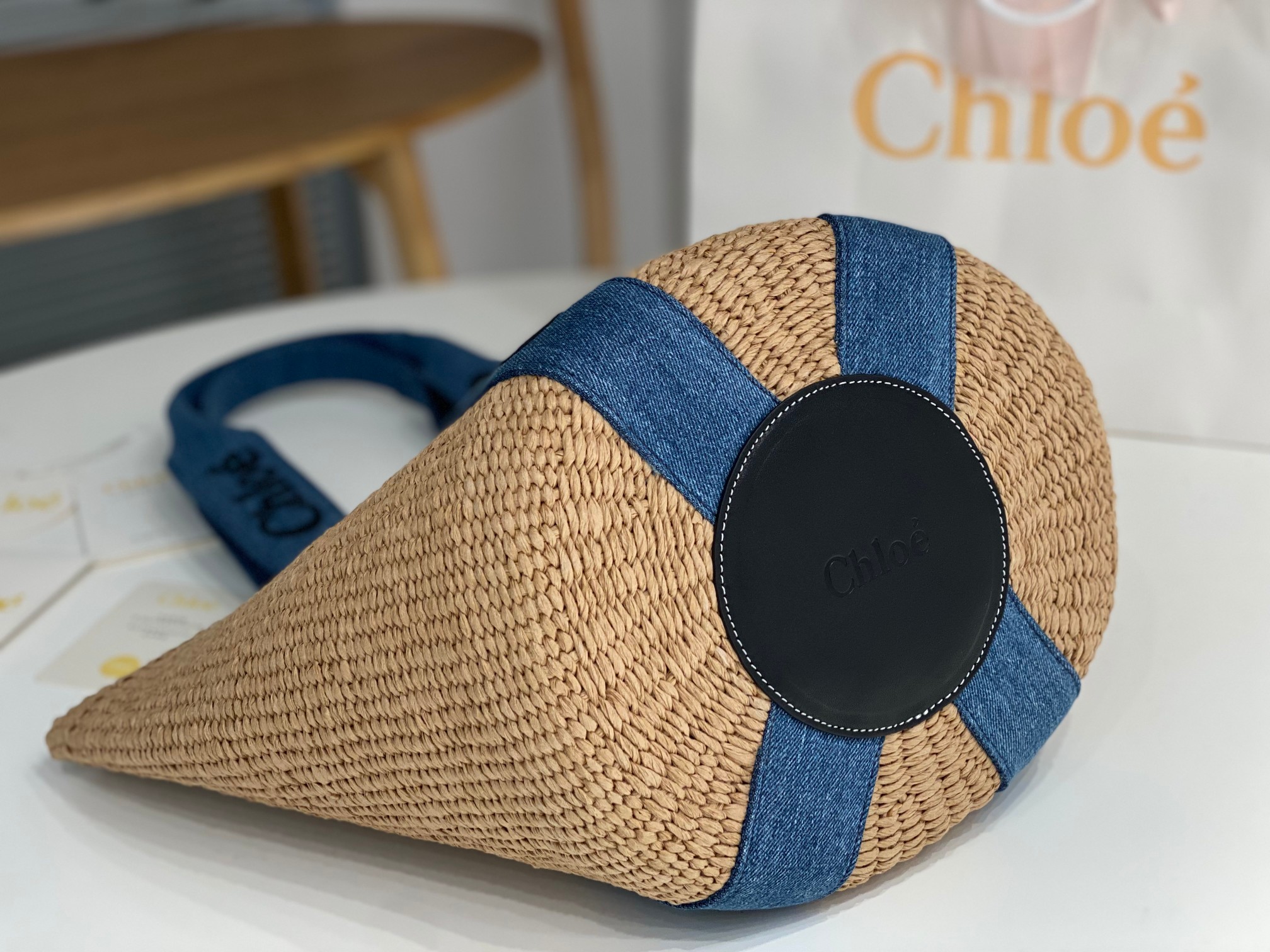 Ch10e woody bucket bag-28*48*28cm