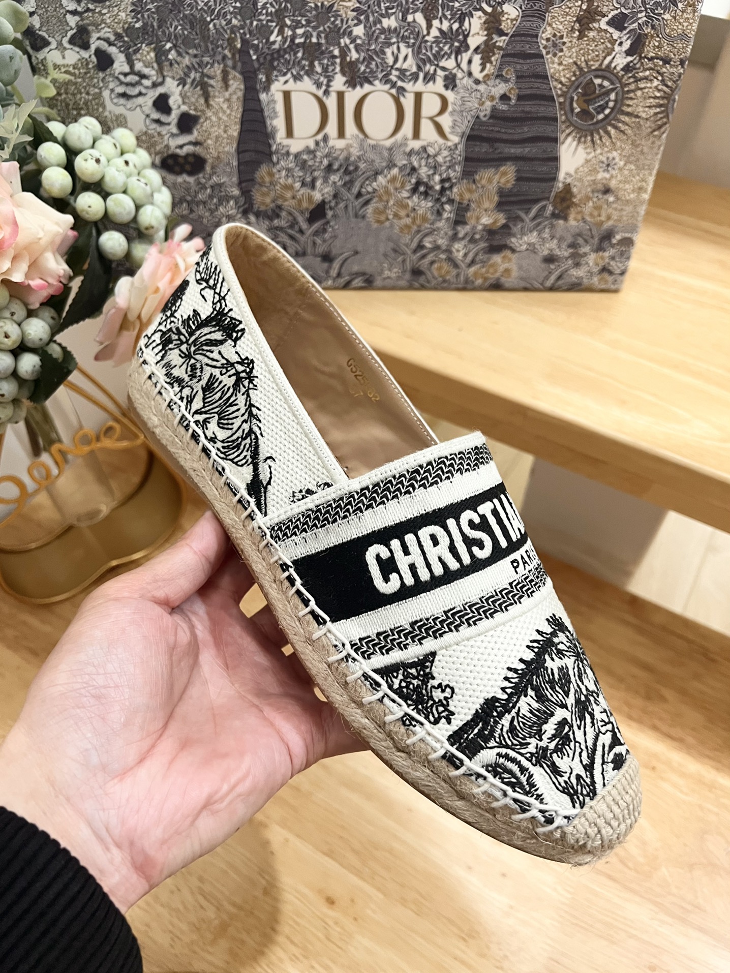 D*or oblique espadrilles