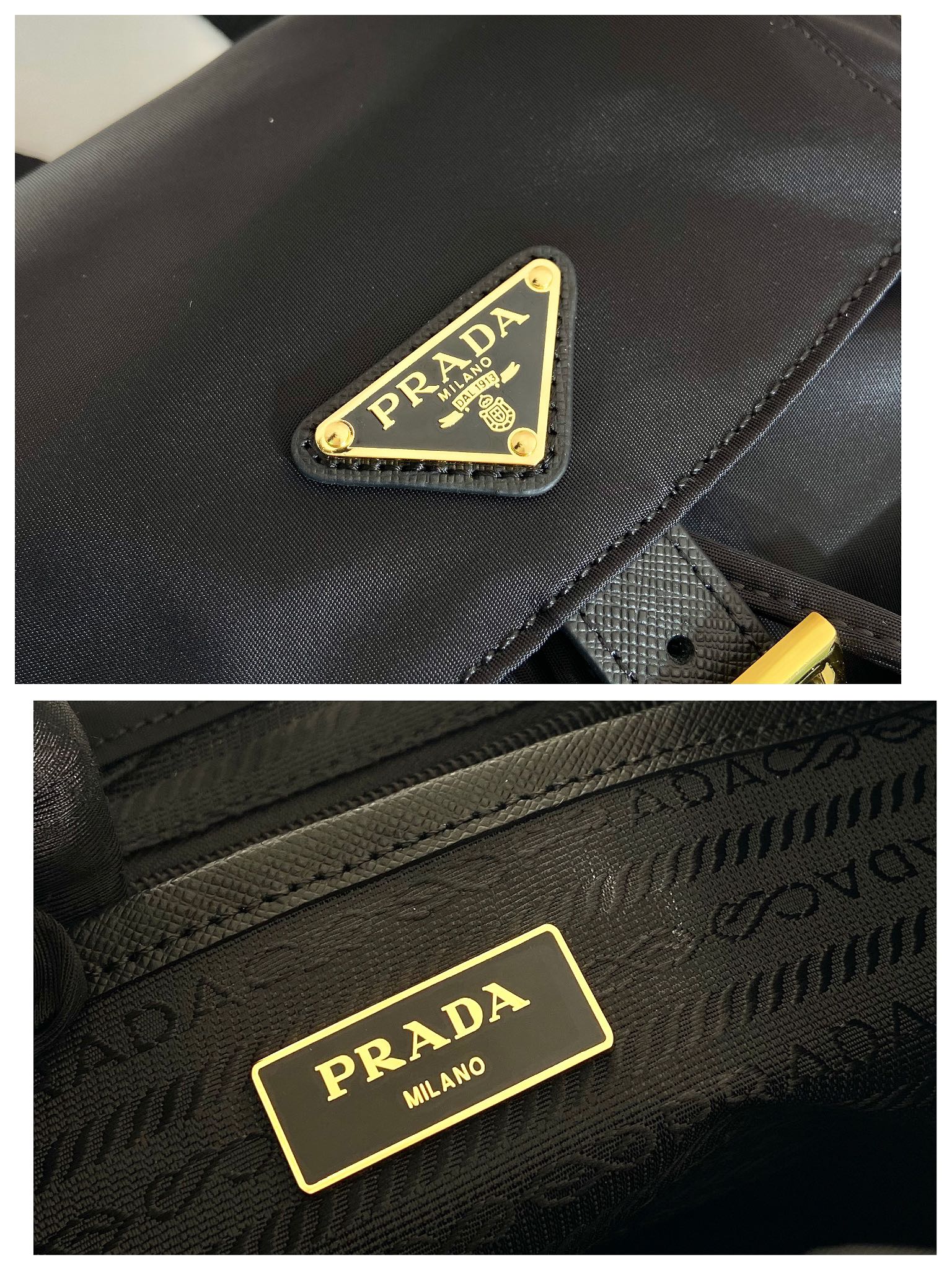 Pra*a re-nylon 1bz677 backpack-12*23.5*28cm