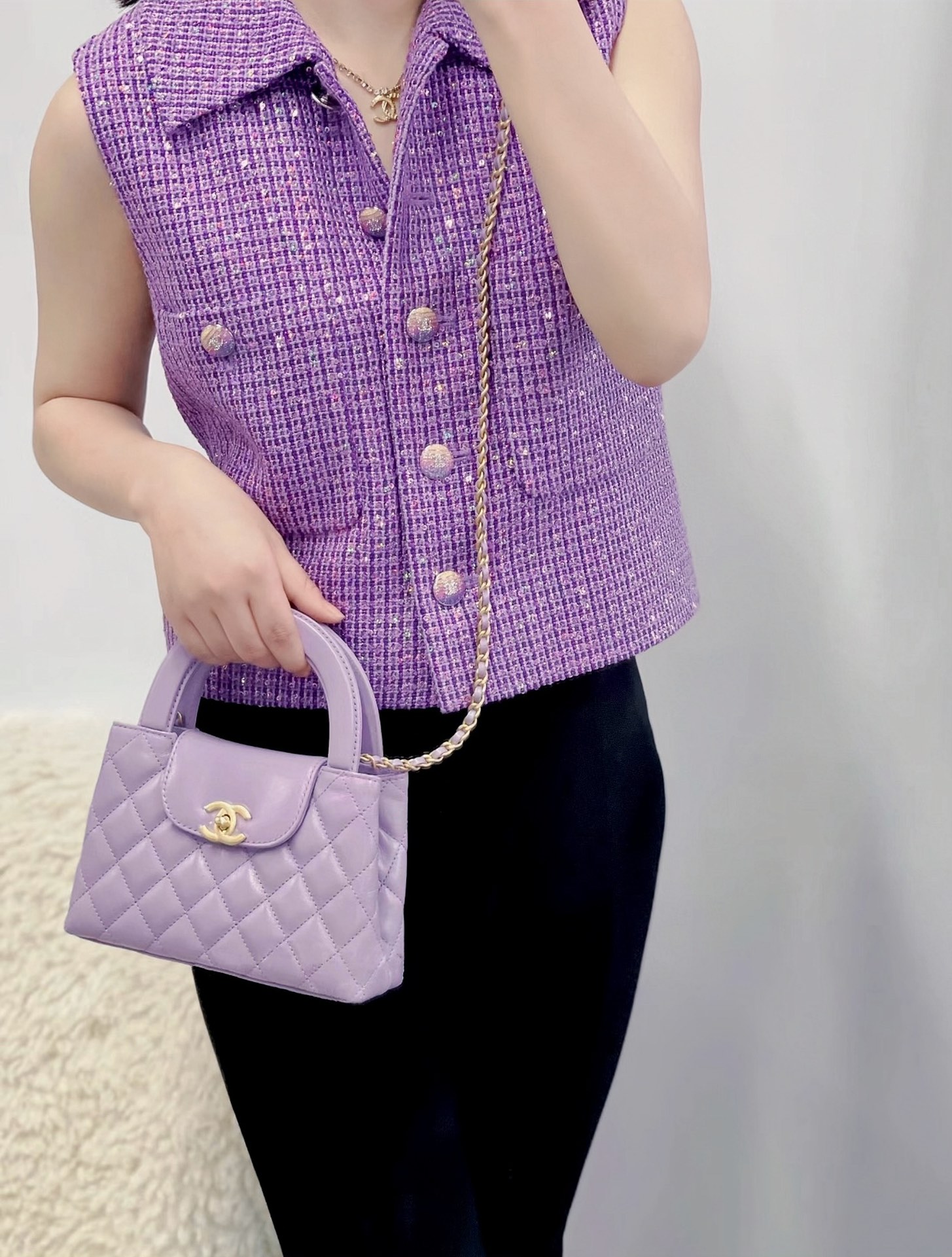 Ch@Nel Kelly Chain Bag-13*19*7CM