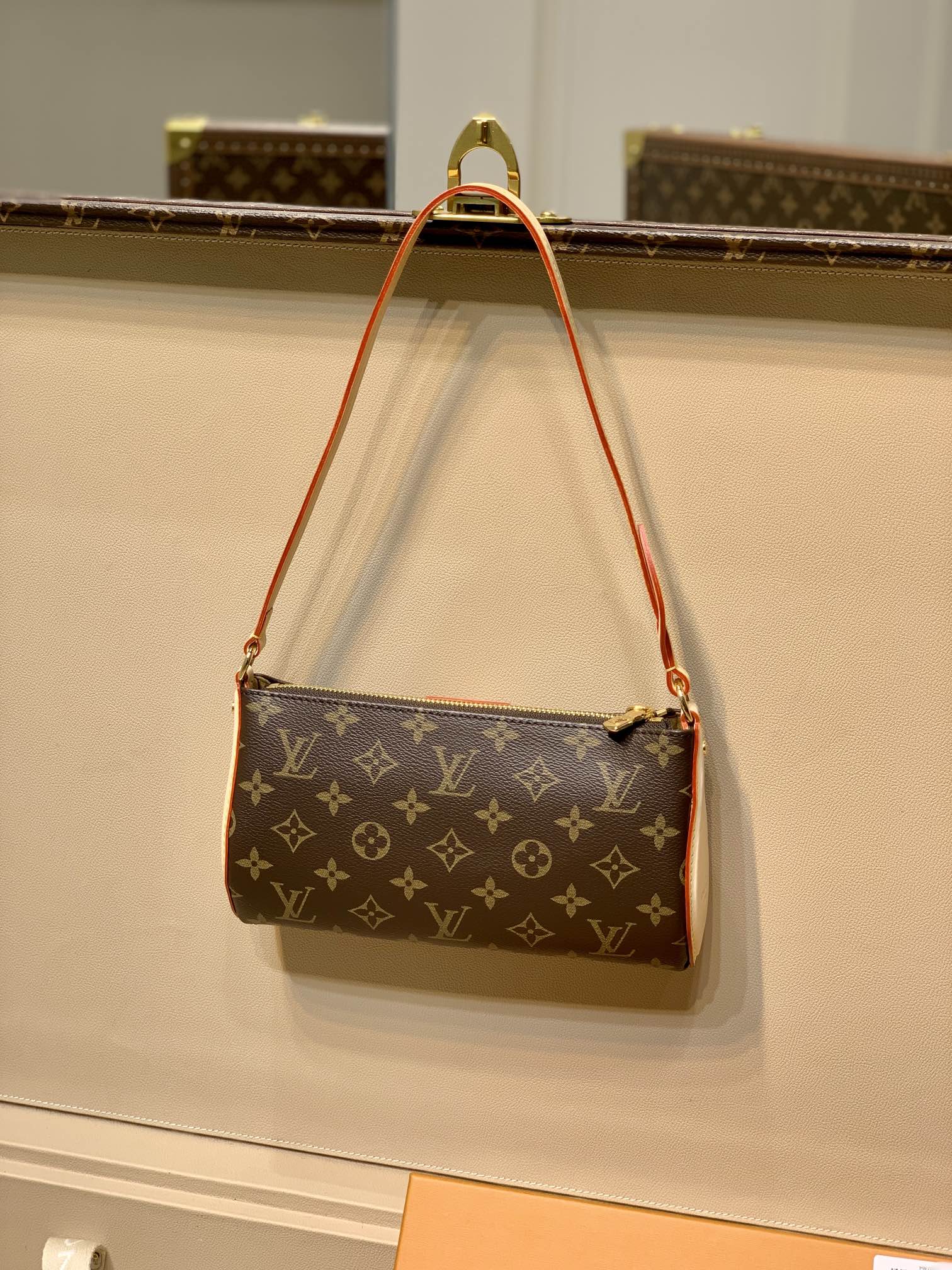 l0*is V*t0n pochette tirette bag-m24255-22*12*5.5cm