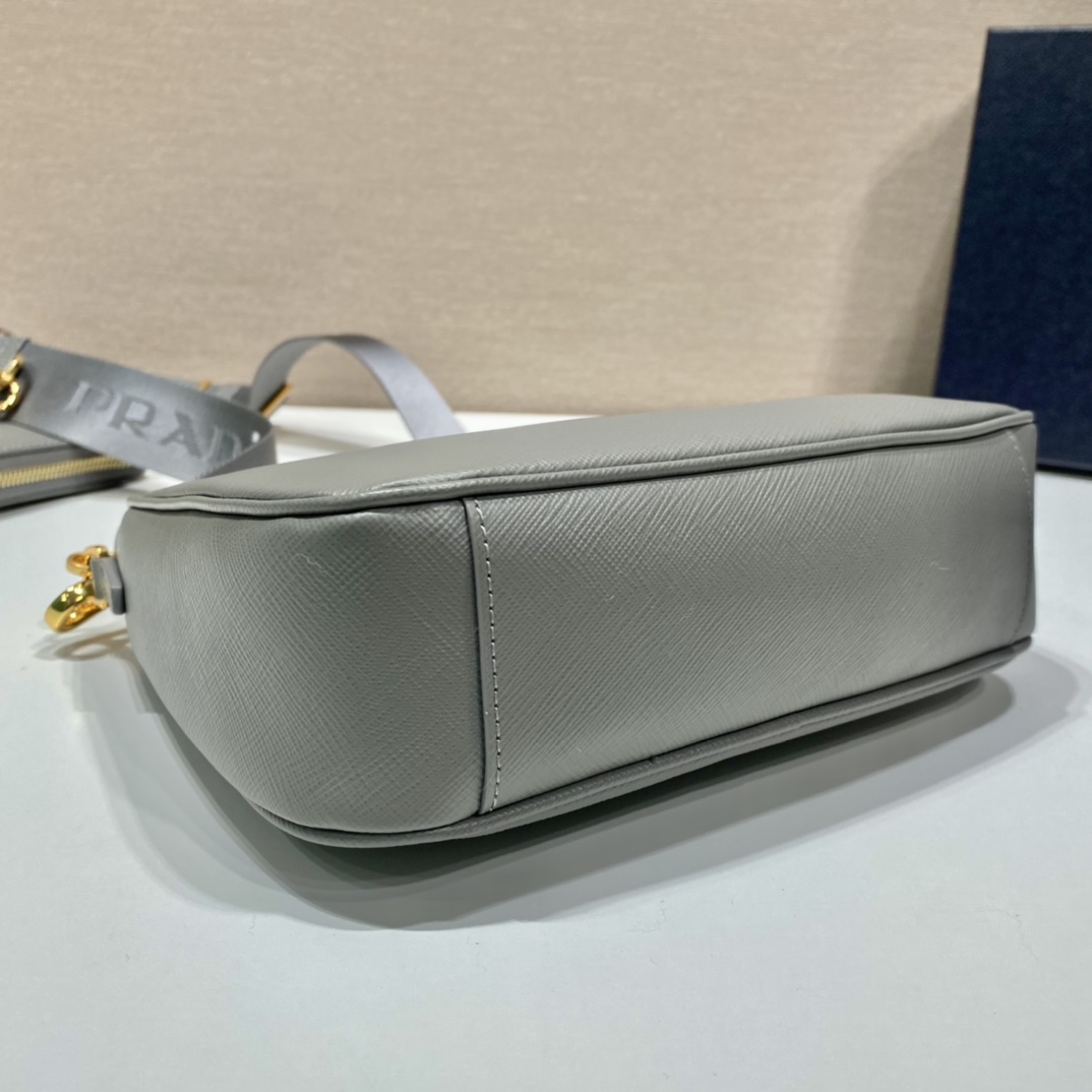 Pra*a nylon hobo bag-bh204 -23*17*6.5cm