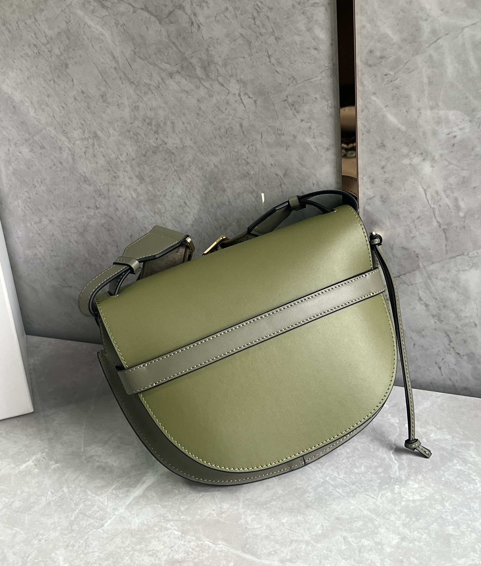 L0ew* puzzle gatedual bag-25*19*11.5cm