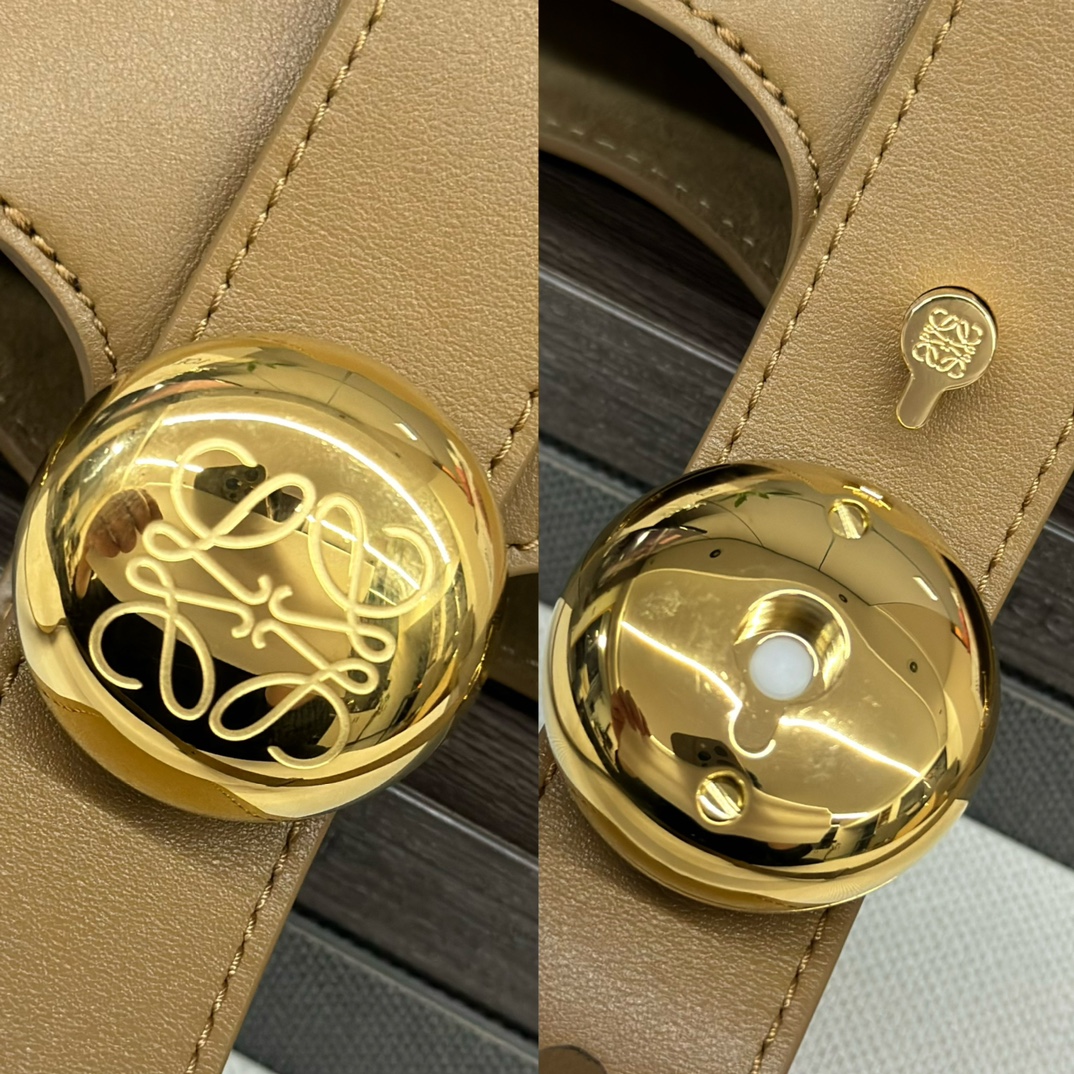 L0ew* mini pebble bucket bag-16*16*19.5cm