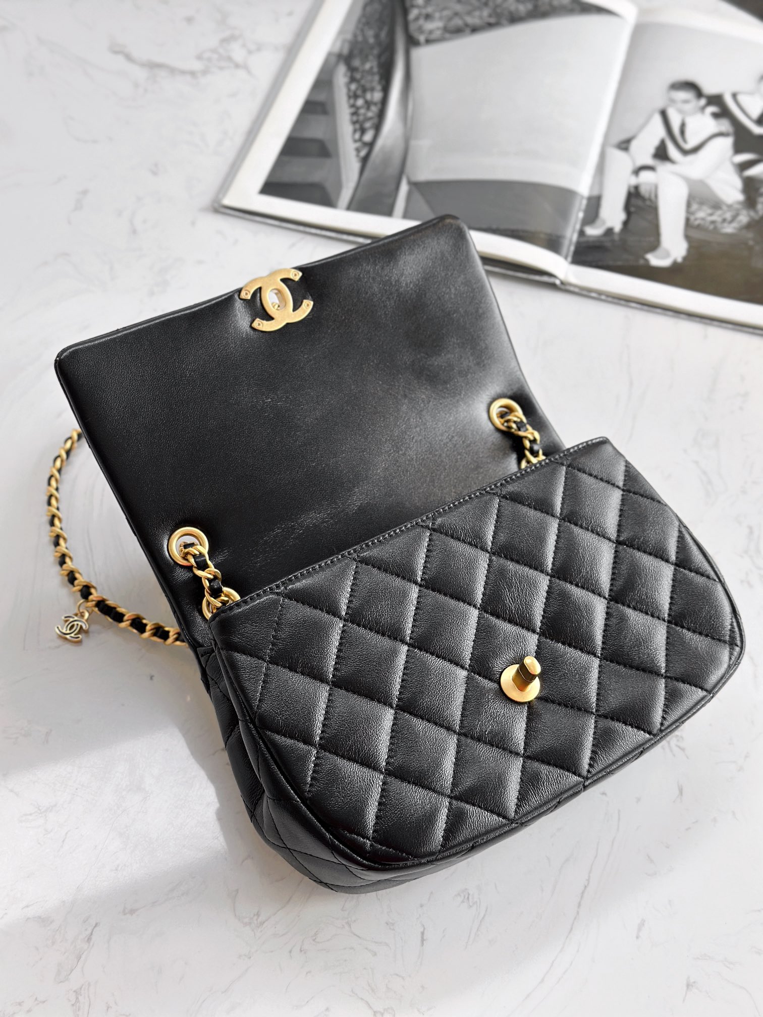 Ch@Nel Flap Bag-15.5*23*8.5CM