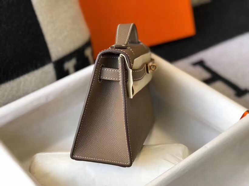 H**mes mini kelly pochette-epsom leather-22cm