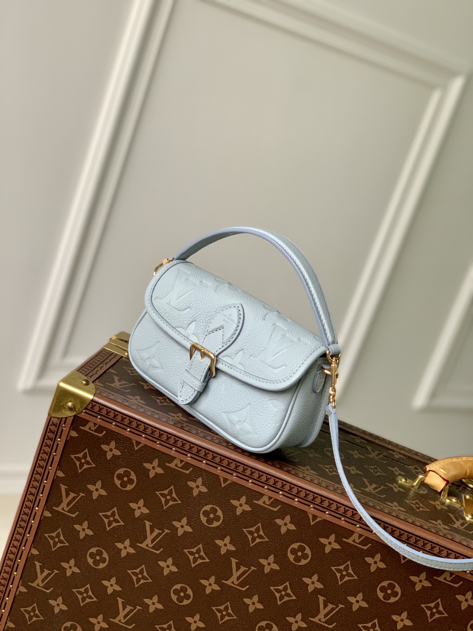 l0*is V*t0n nano diane handbags-m83566-19*10.5*6cm
