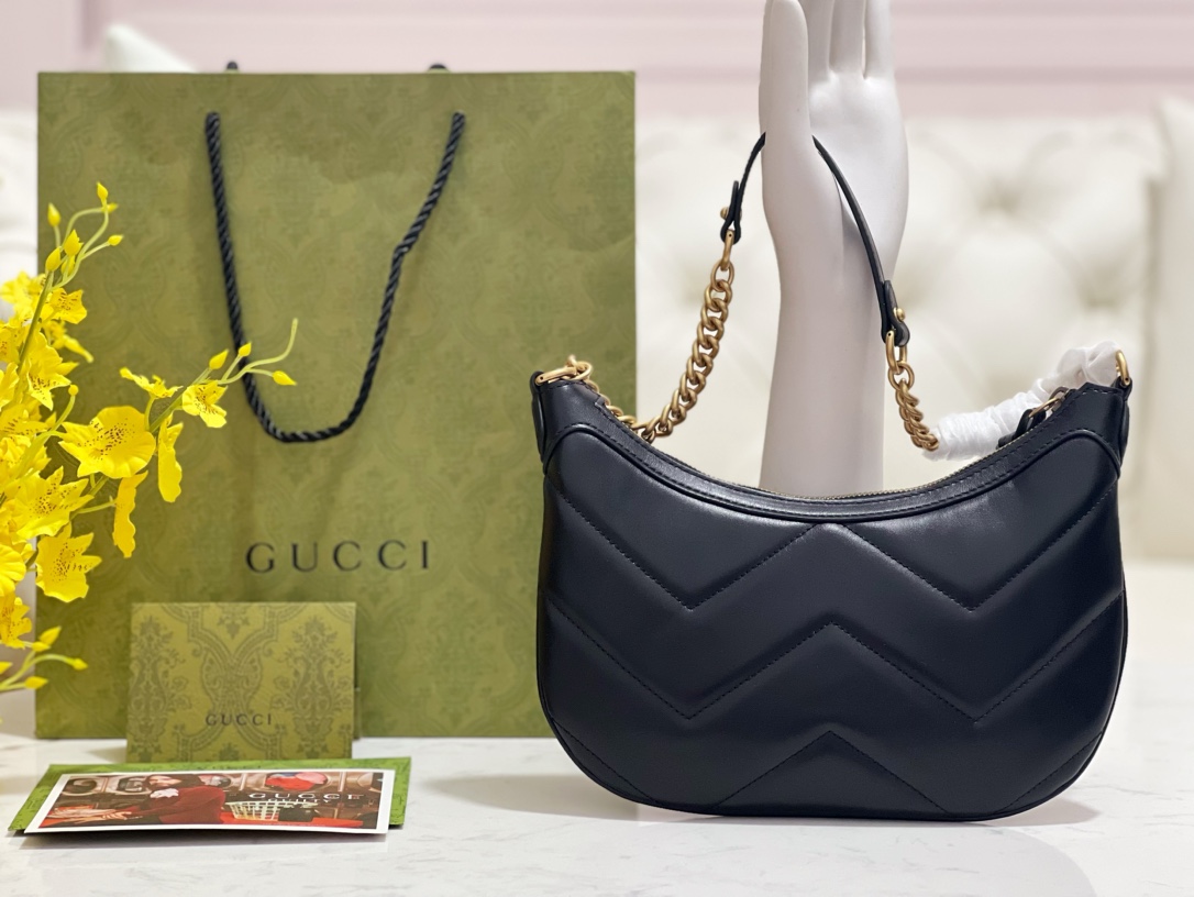 G*u*i gg marmont top handle bag-26*17*4cm