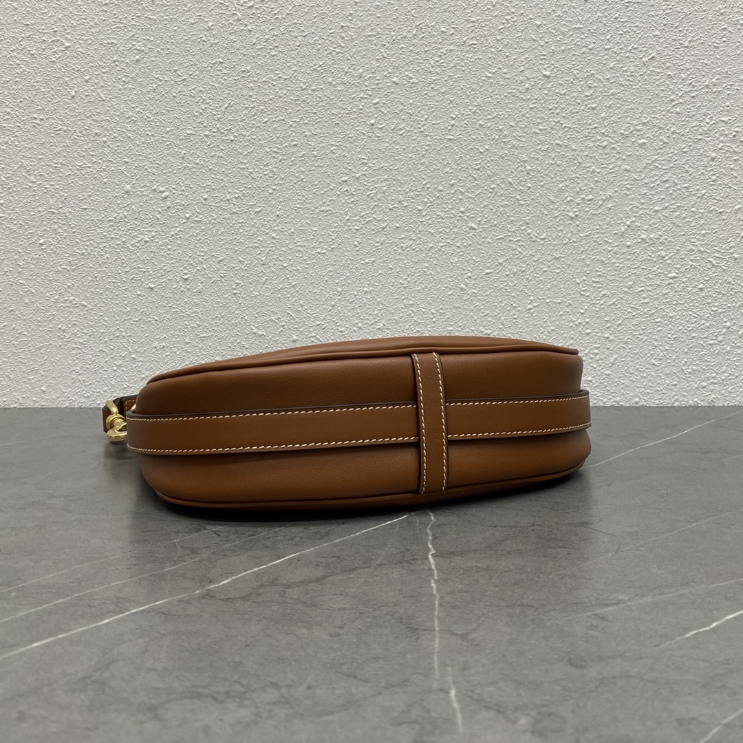 Ce**e brown leather ava hobo-24×13×7cm