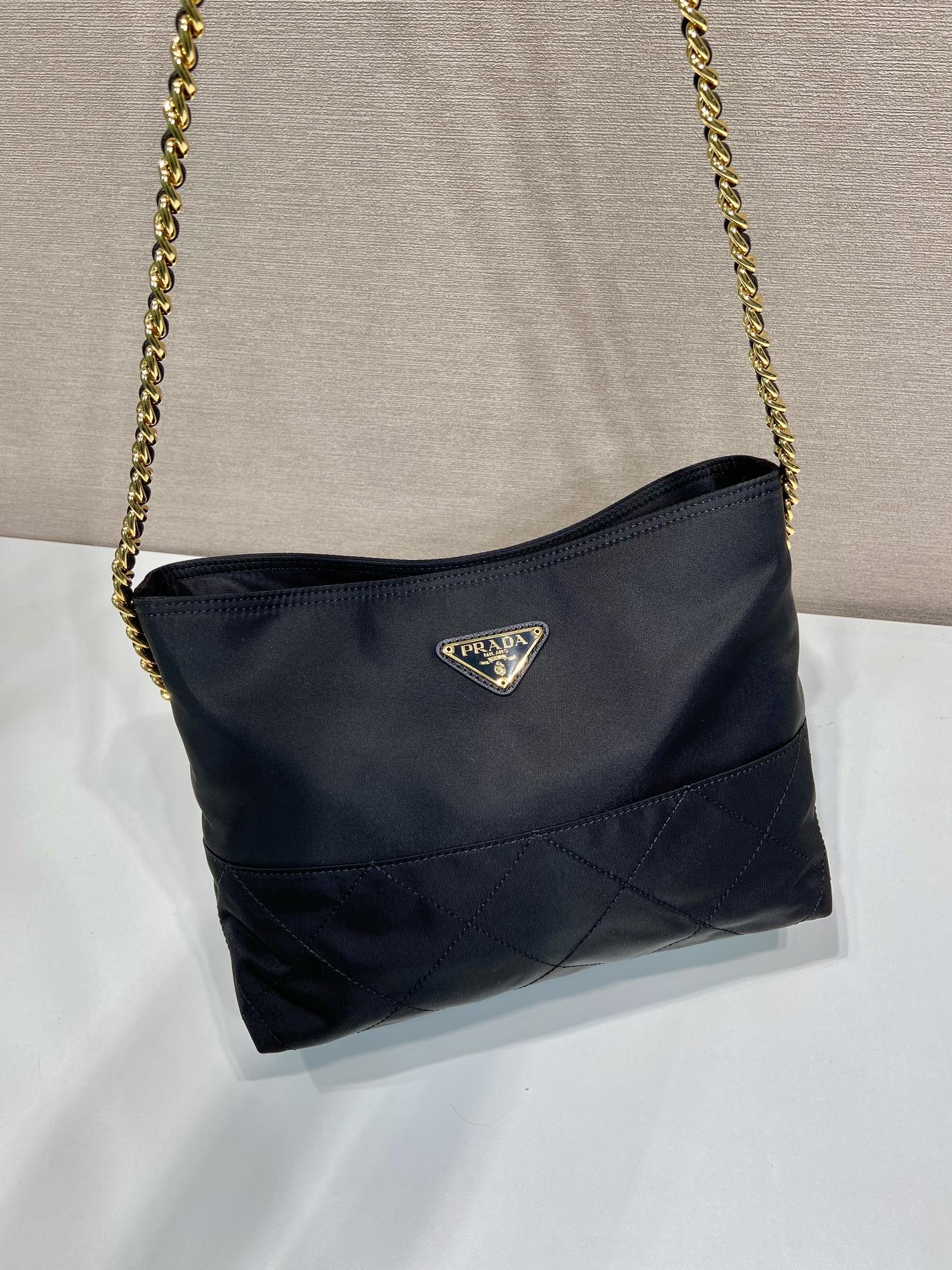 Pra*a vintage tote bag-1bd645-25*21*8cm