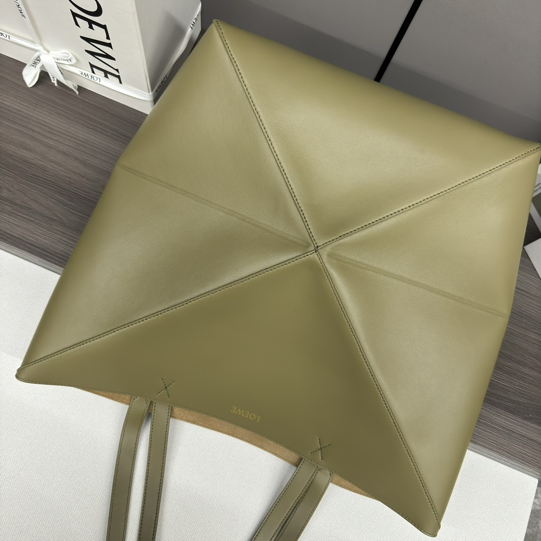 L0ew* puzzle fold leather tote-42*18*41cＭ