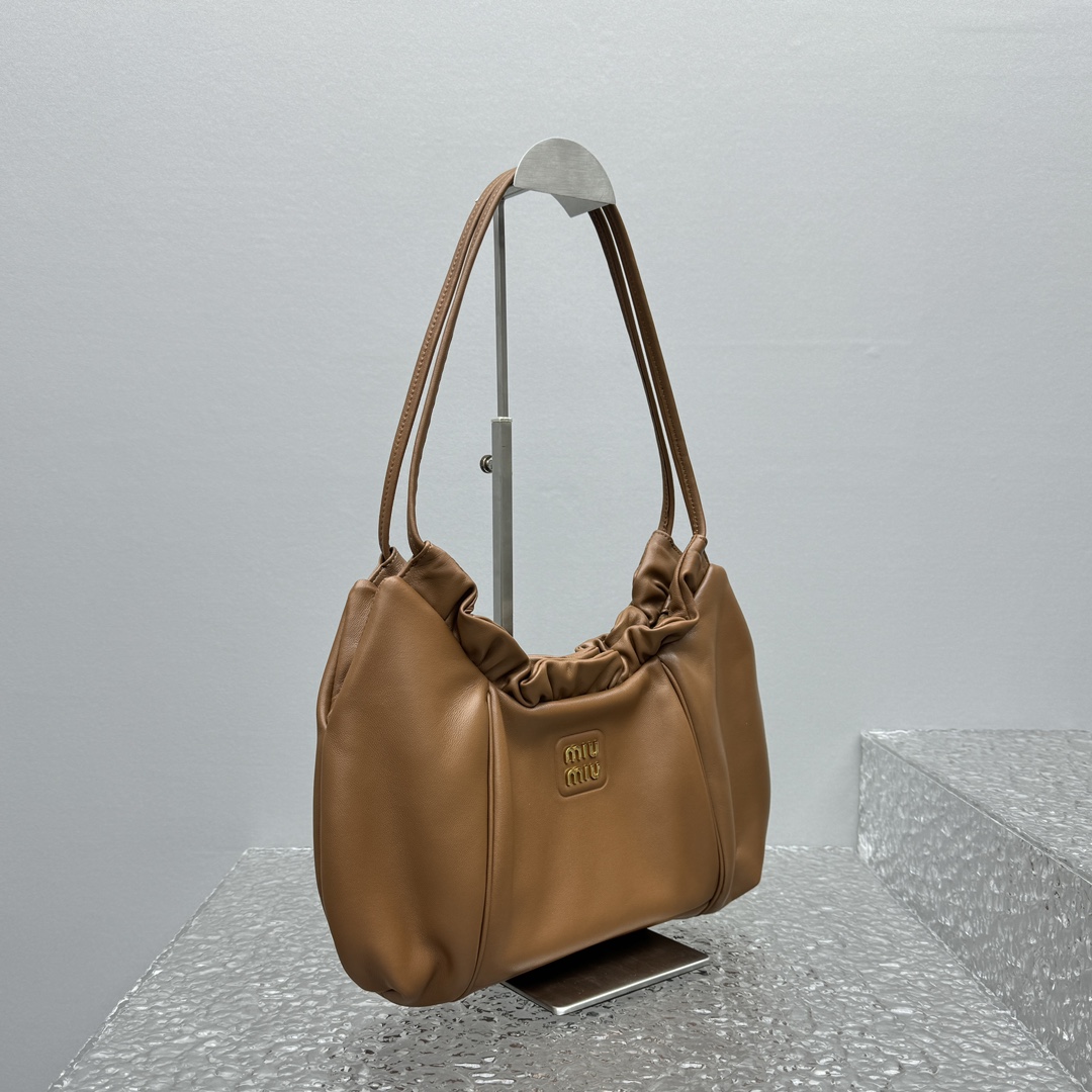 M*um*u wrinkle dumpling bag-38*19*7cm