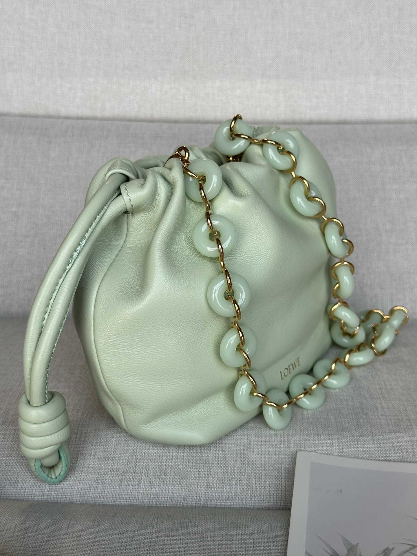 L0ew* flamenco purse 23*5.5*17cm