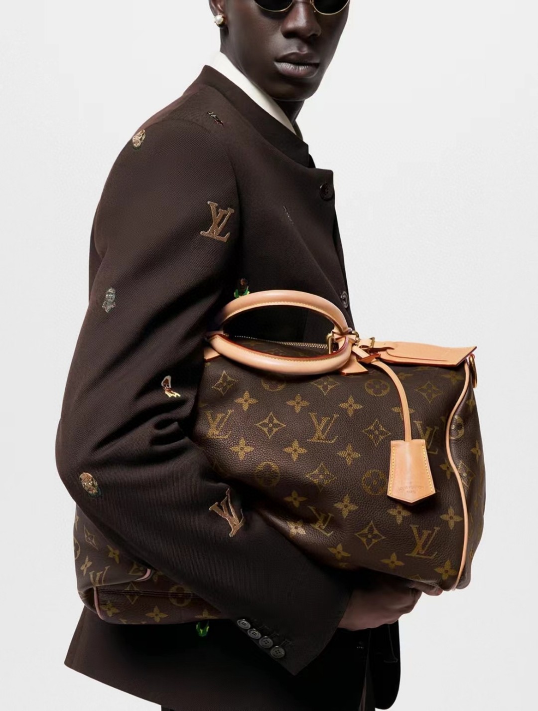 l0*is V*t0n speedy p9 bandoulière 40 monogram leather -40 x 26 x 23cm