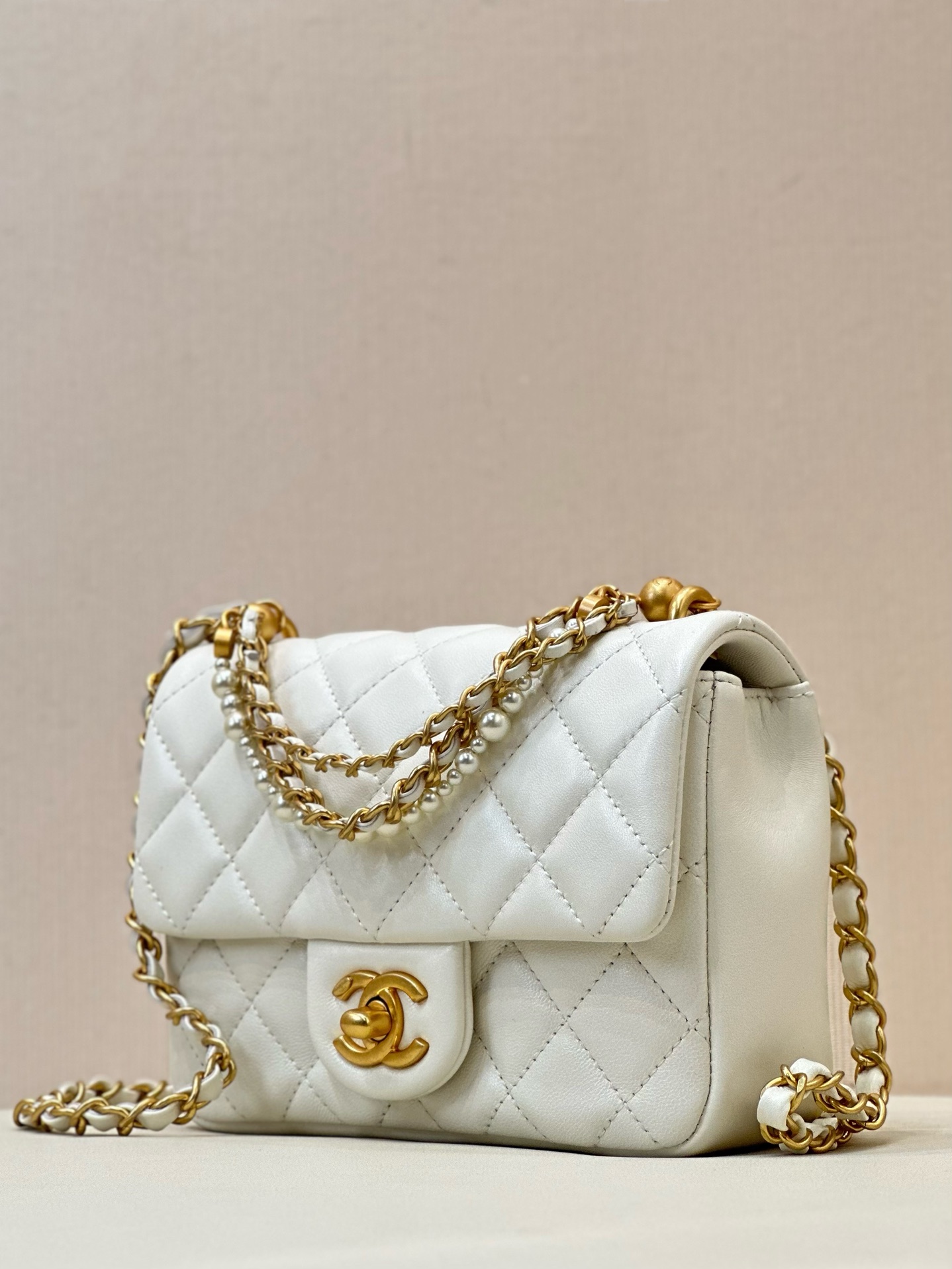 Ch@nel Flap Bag-12.5*17*5CM