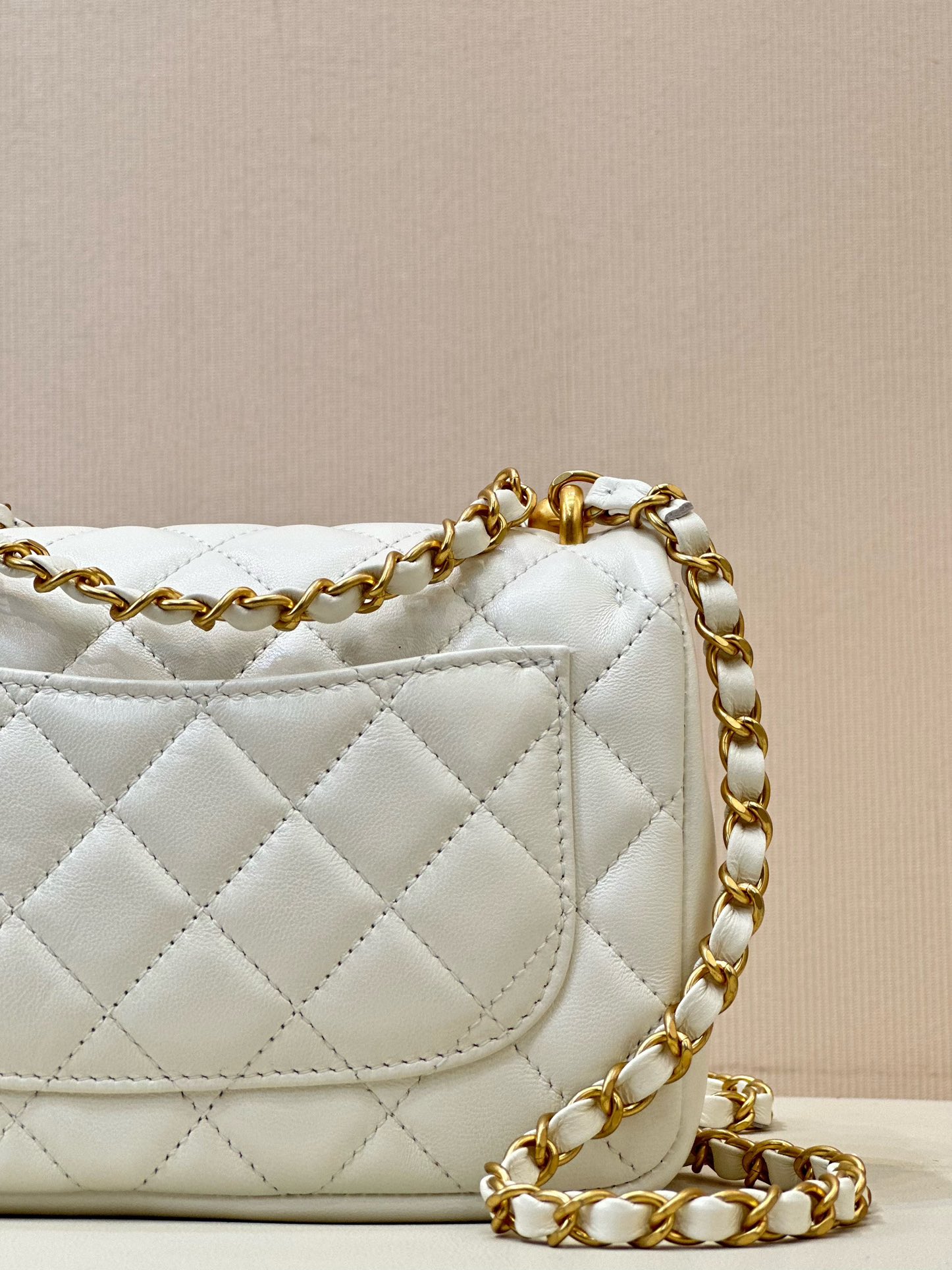 Ch@nel Flap Bag-12.5*17*5CM