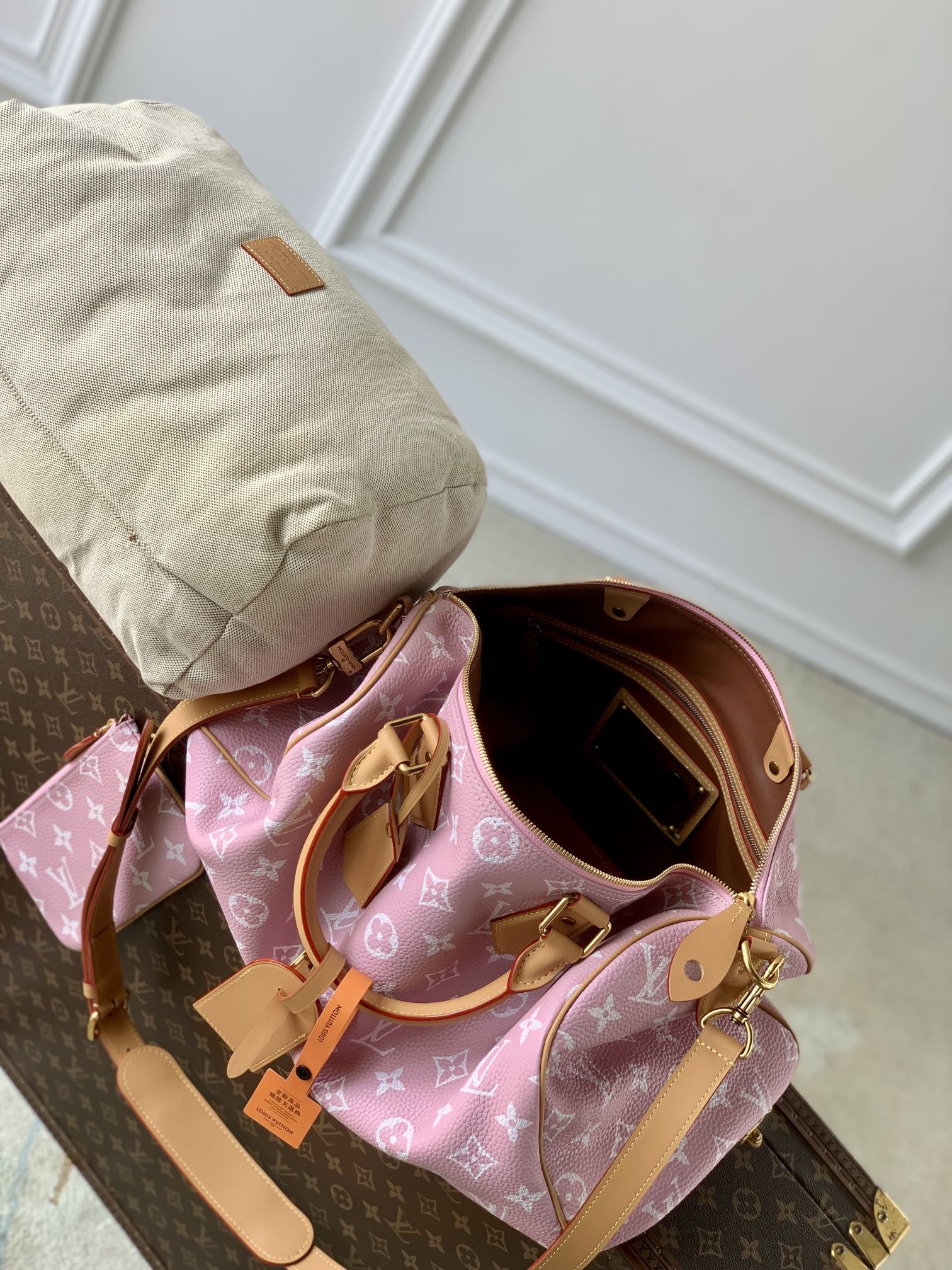 l0*is V*t0n speedy p9 bandoulière 40 monogram leather -40 x 26 x 23cm