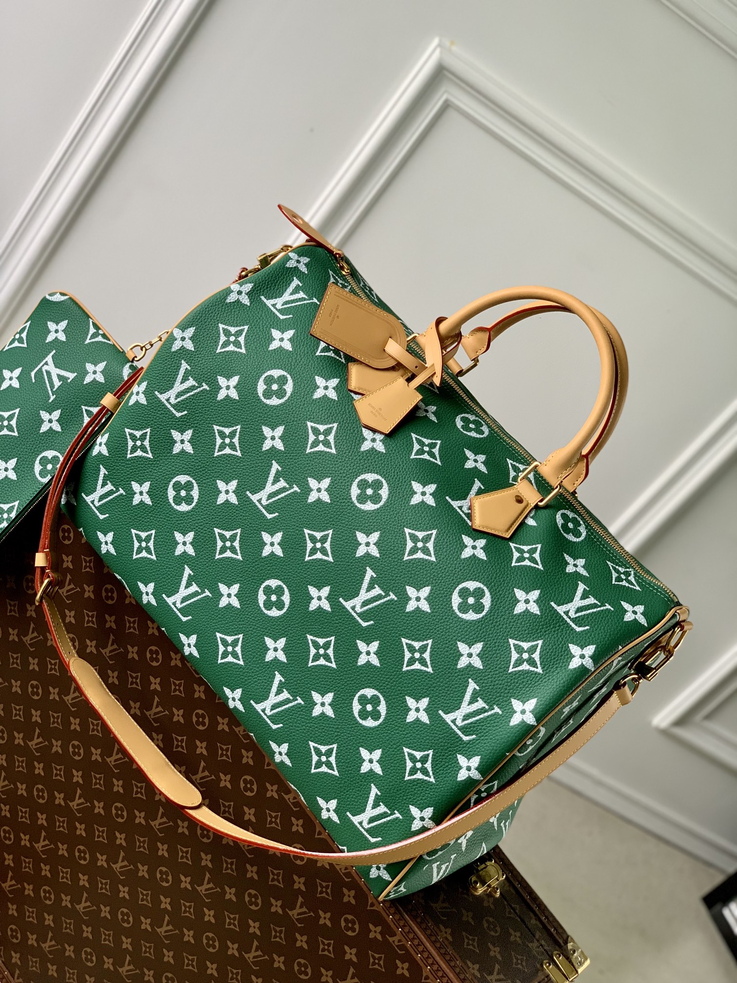 l0*is V*t0n speedy p9 bandoulière 50 monogram leather -50x32x29cm