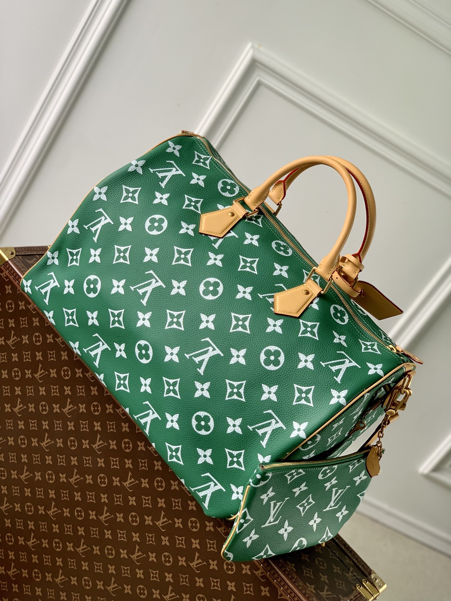 l0*is V*t0n speedy p9 bandoulière 50 monogram leather -50x32x29cm