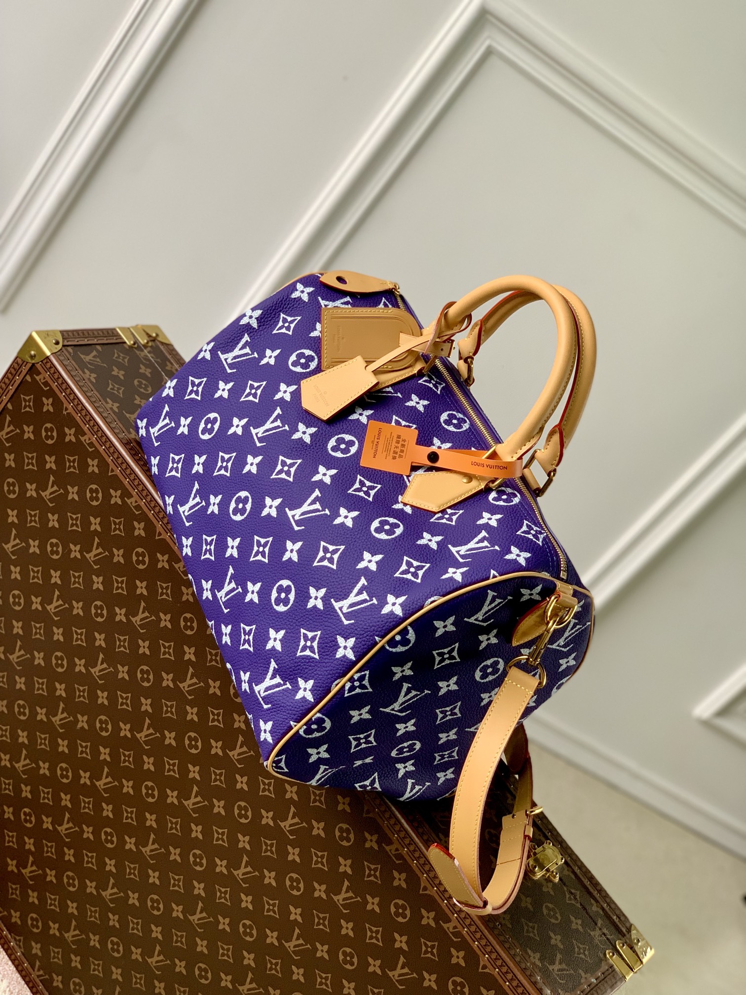 l0*is V*t0n speedy p9 bandoulière 40 monogram leather -40 x 26 x 23cm