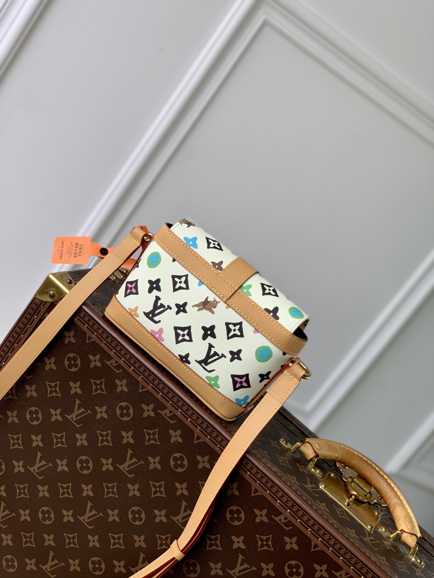 l0*is V*t0n envelope bag-23.5 x 15.5 x 8.5cm