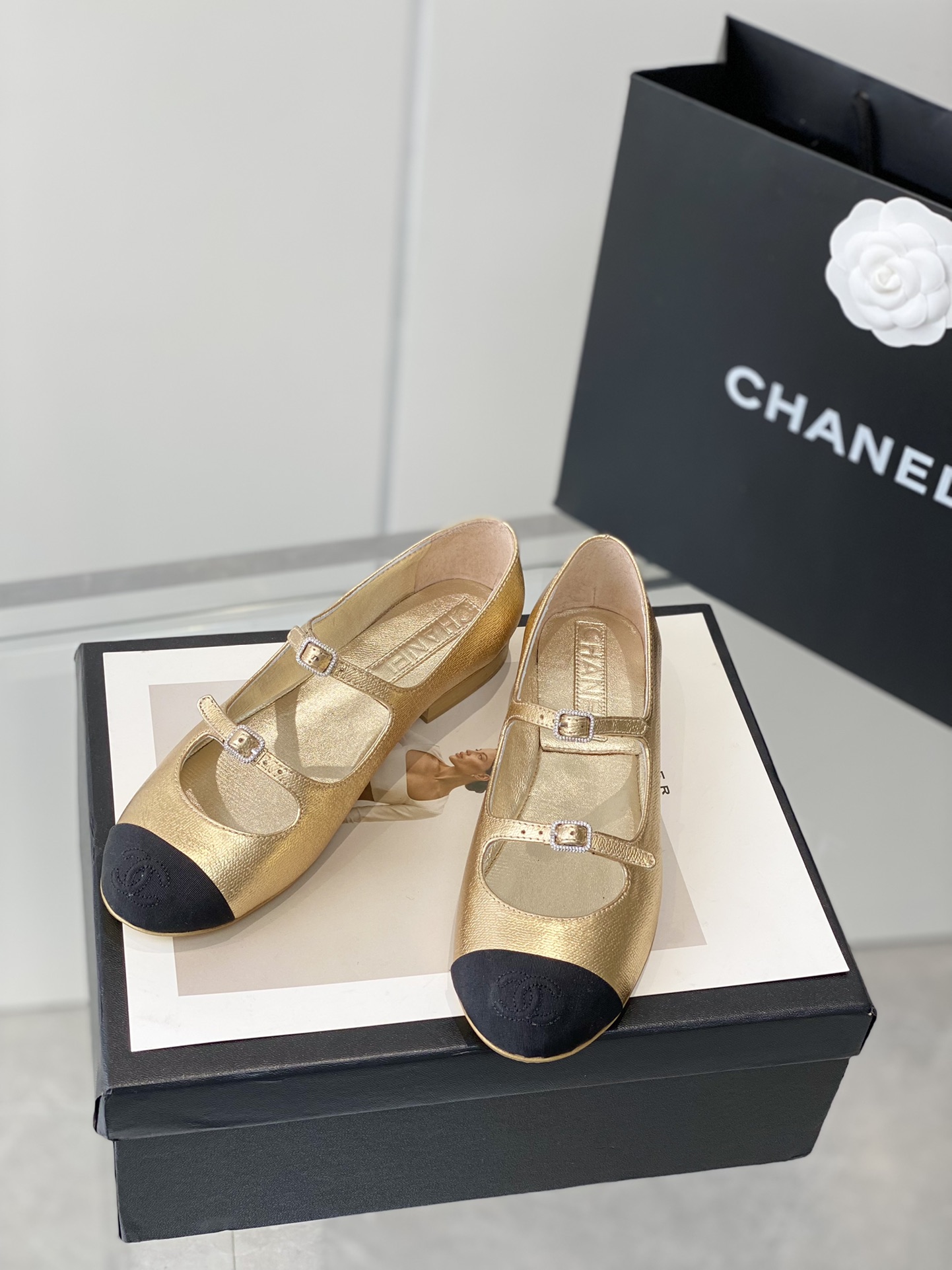 Ch@nel Mary Jane Shoes
