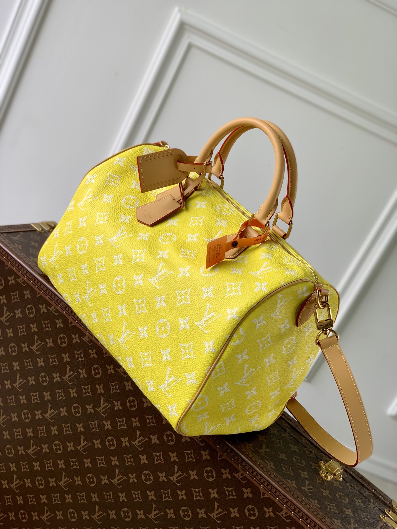 l0*is V*t0n speedy p9 bandoulière 40 monogram leather -40 x 26 x 23cm