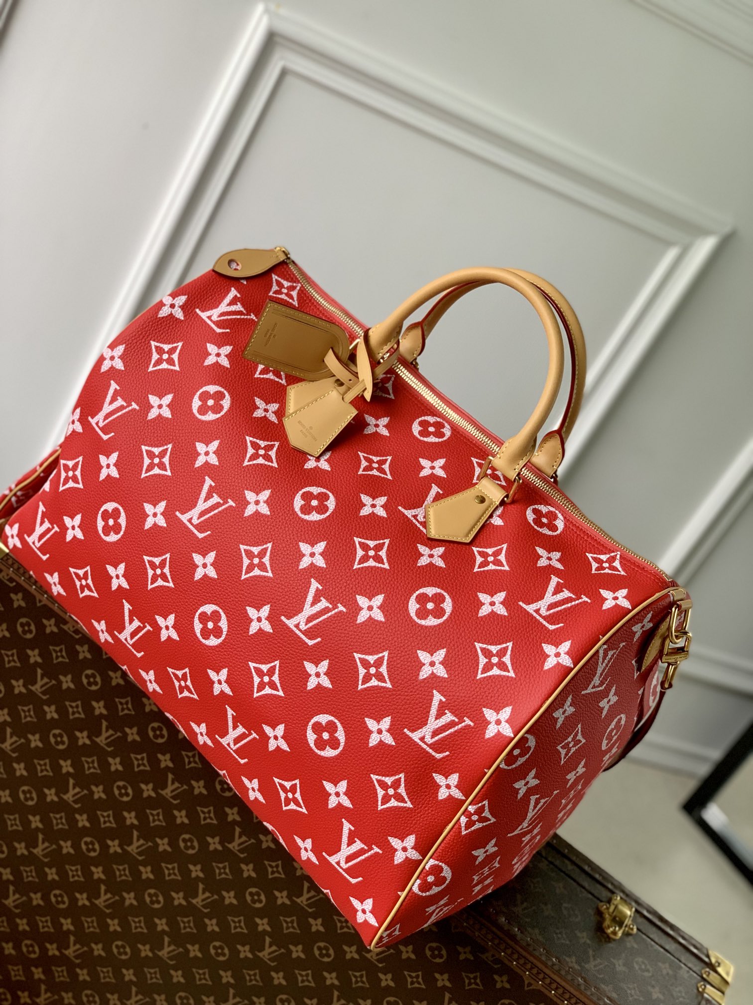 l0*is V*t0n speedy p9 bandoulière 50 monogram leather -50x32x29cm