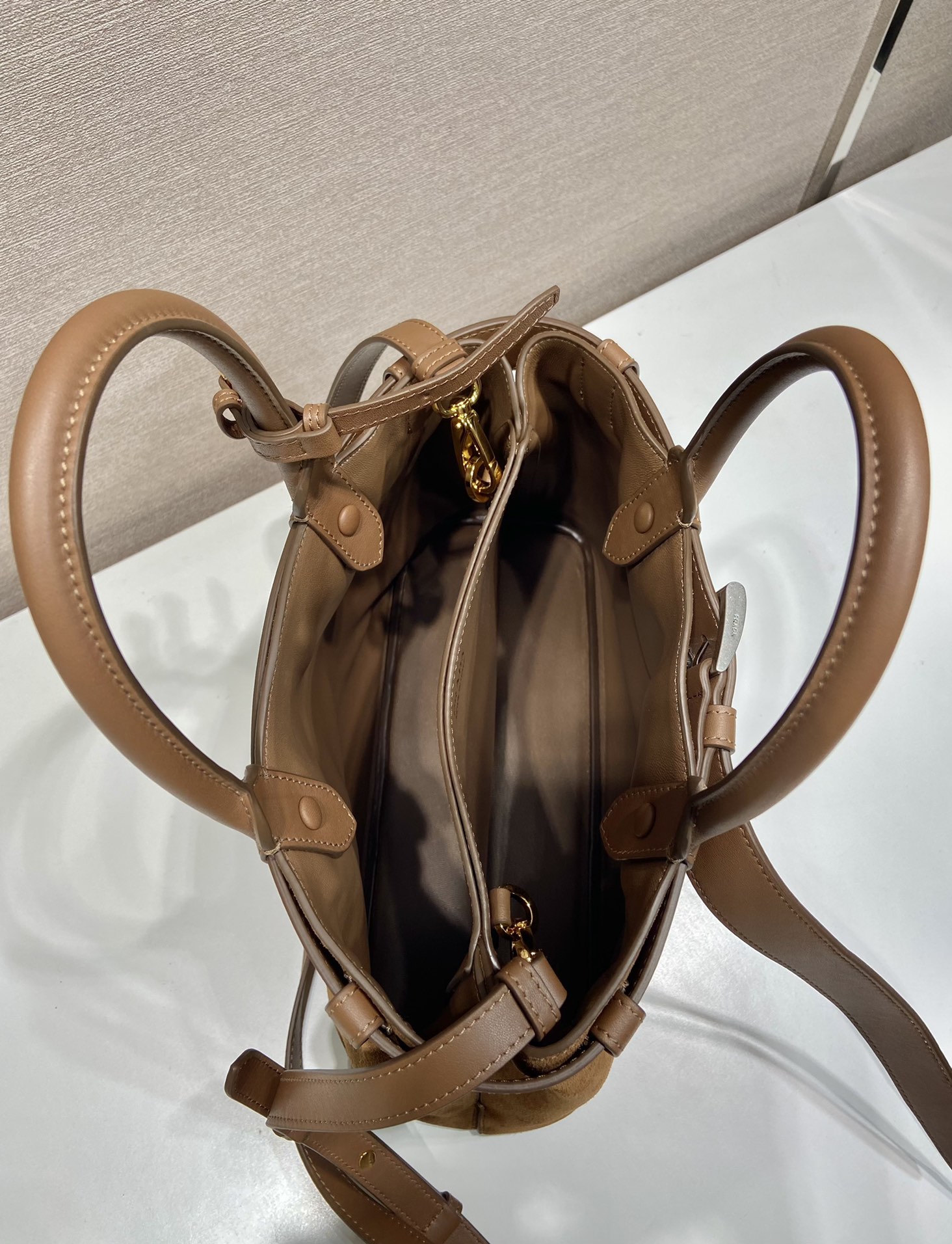 Pra*a double1ba434 bag-32Ｘ23Ｘ11cm