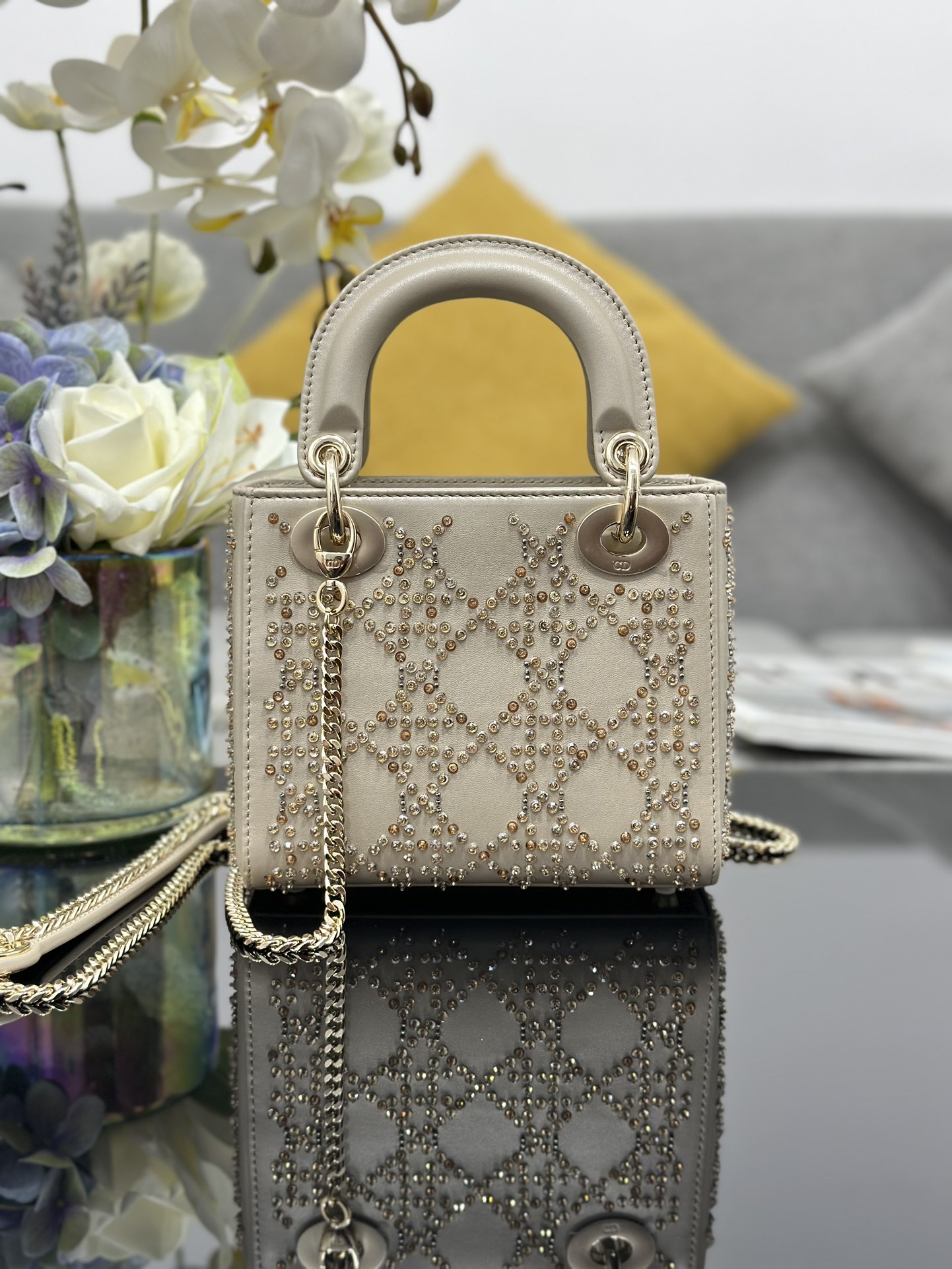 lady D*or handle bag-17cm