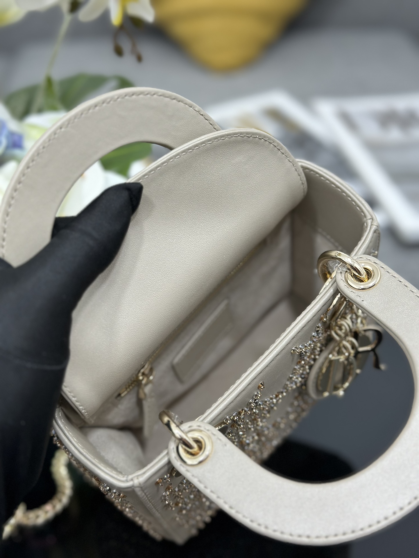 lady D*or handle bag-17cm