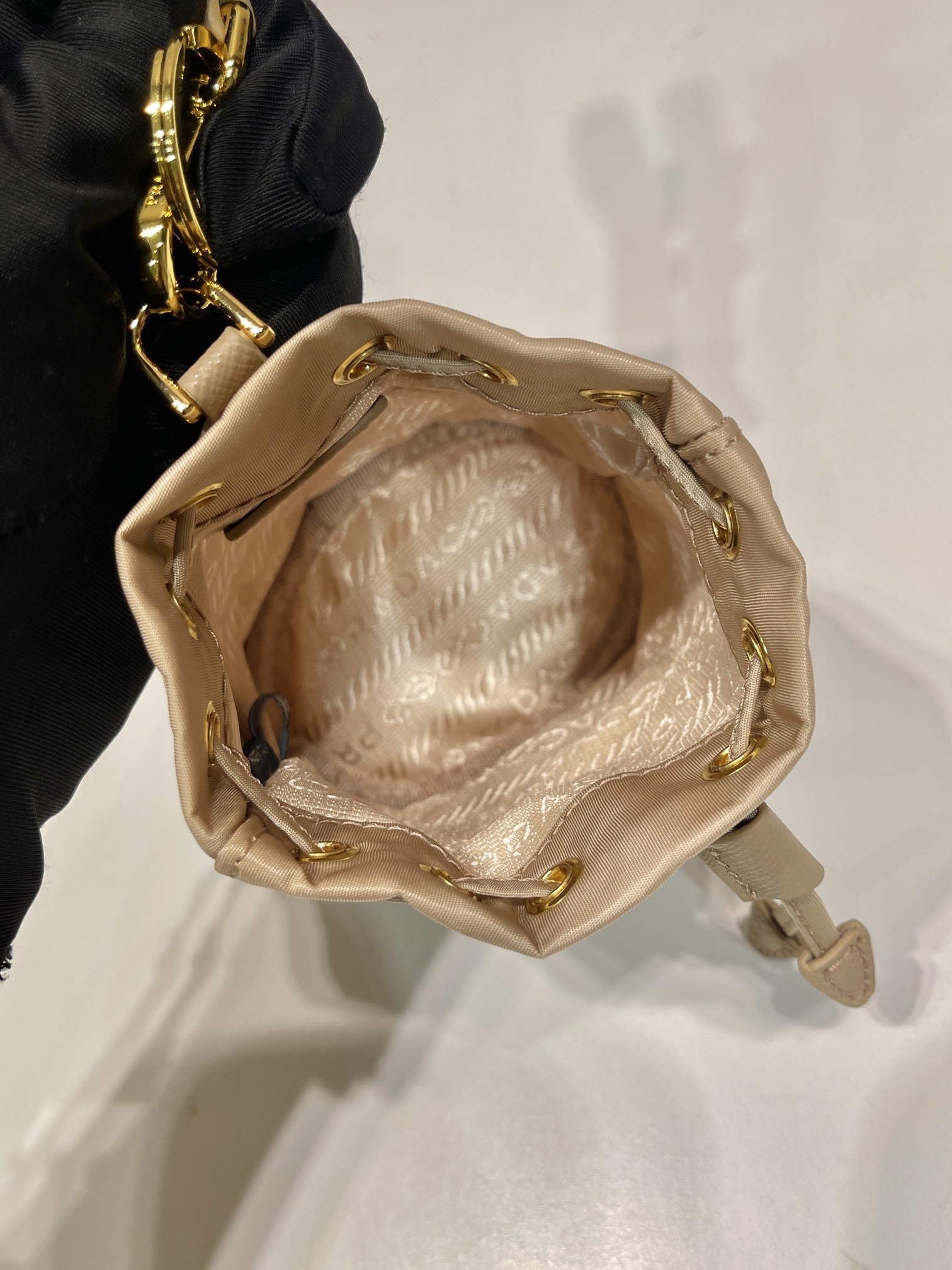Pra*a 1tt202 re-nylon mini bag-8.5*10.5cm