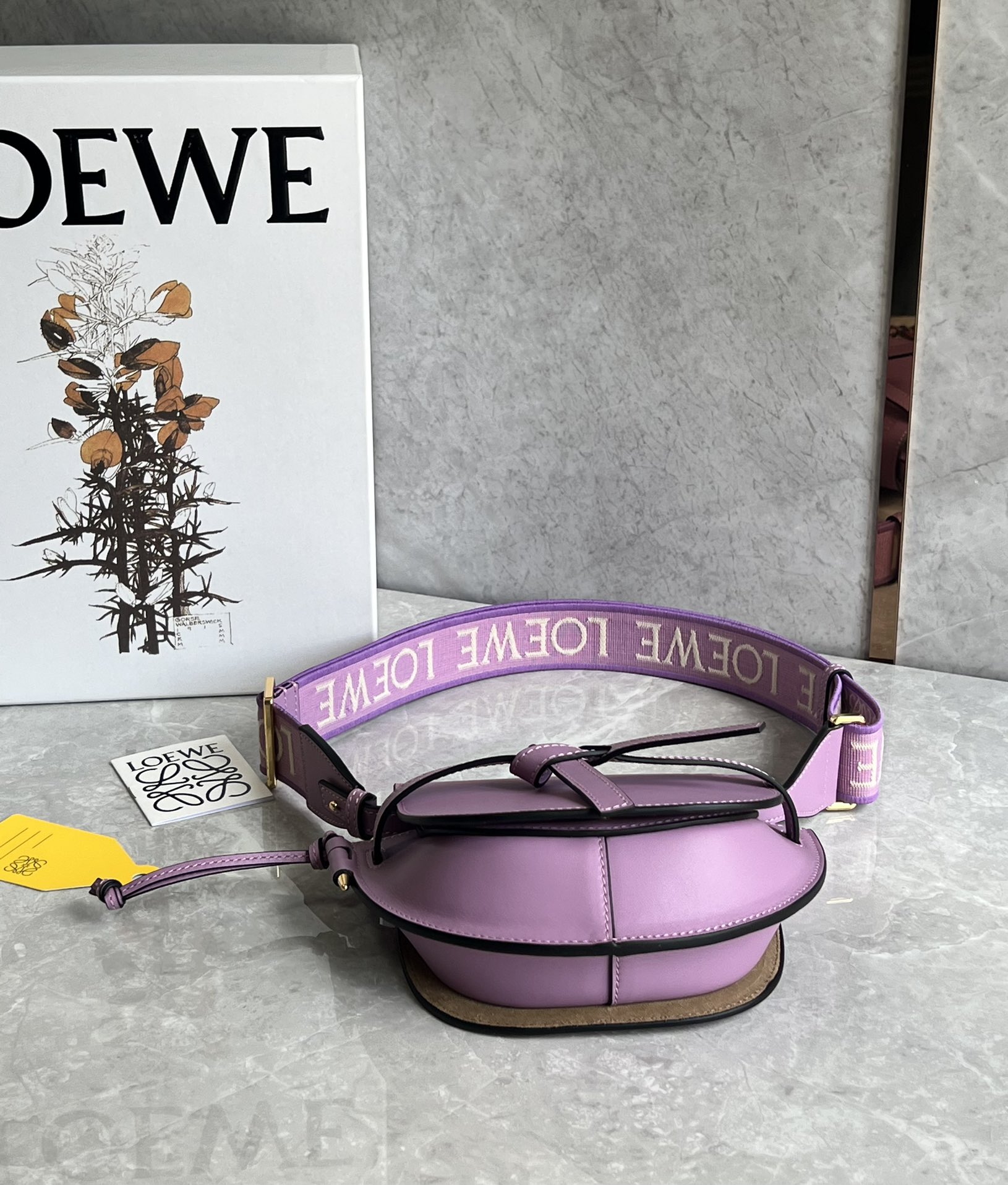 L0ew* mini puzzle gatedual bag-21*12.5*9cm