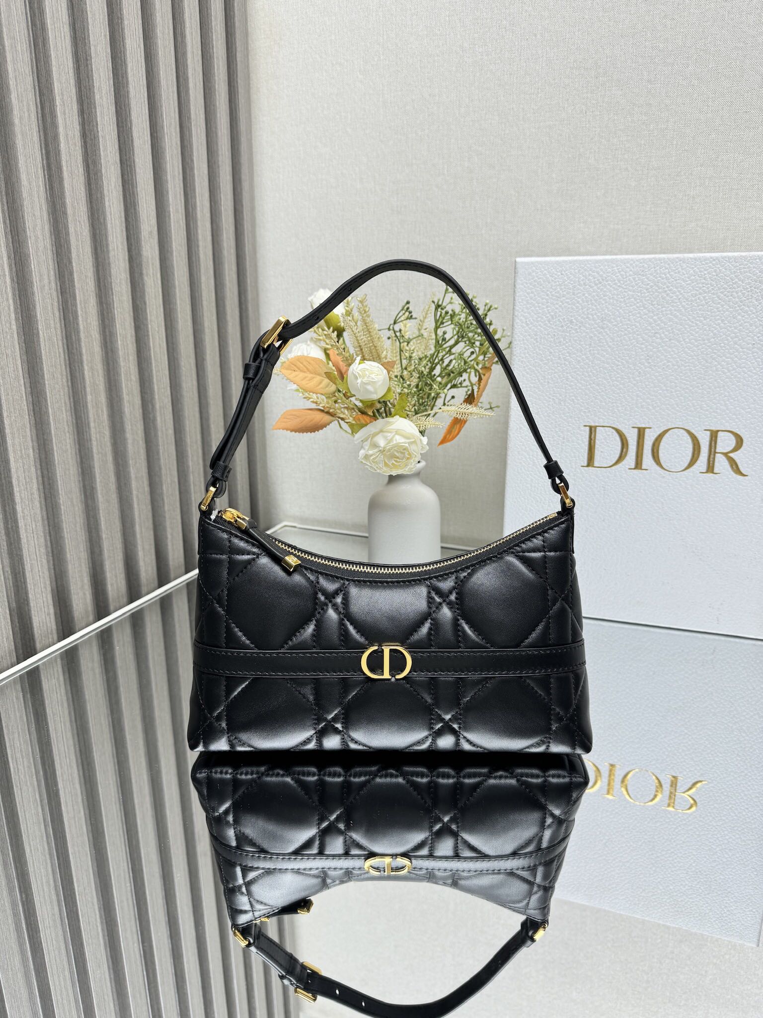 D*or miss caro mini hobo shoulder bag-23×13*6cm
