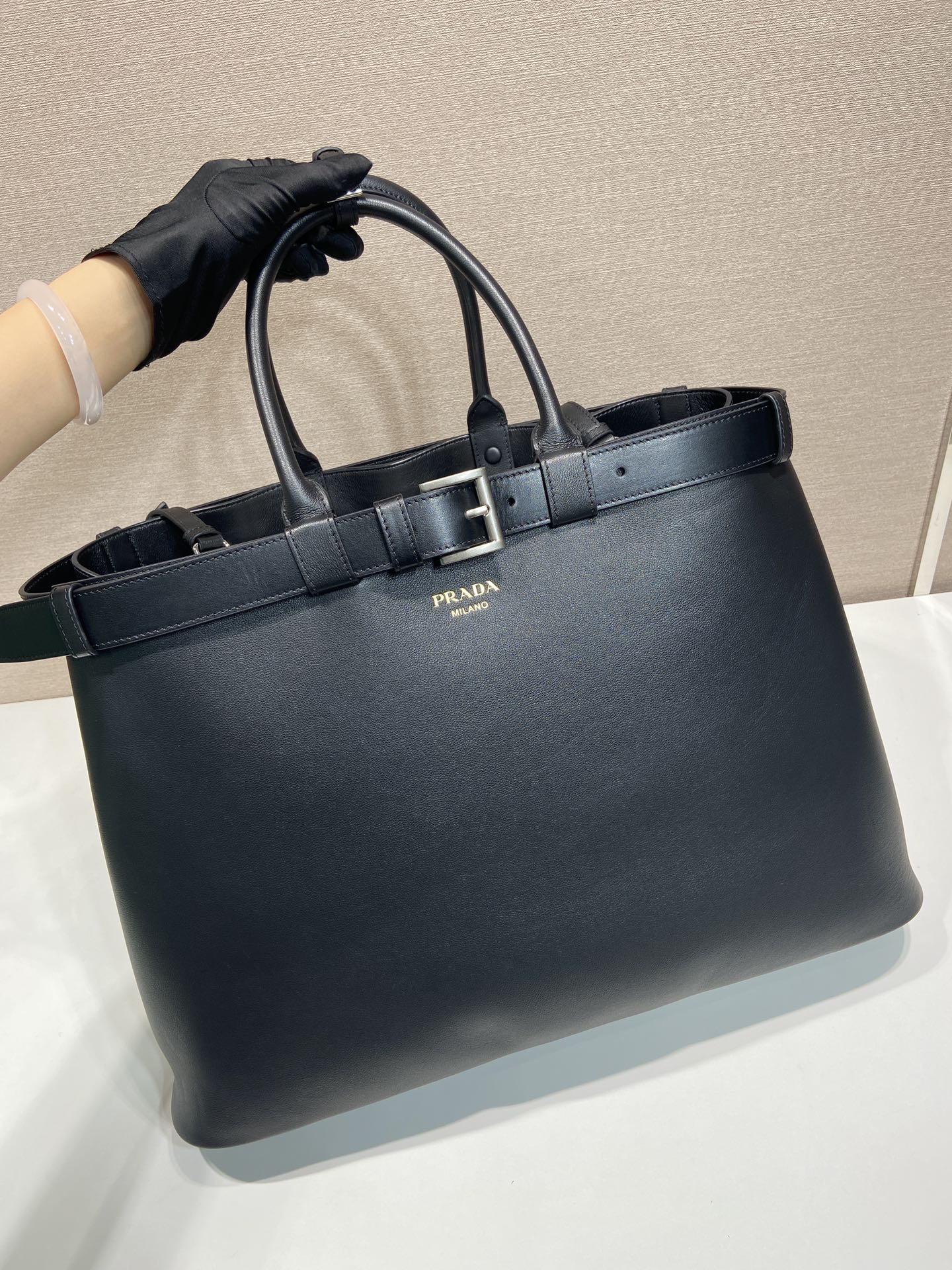 Pra*a 1bg126 tote bag-48*34*18cm