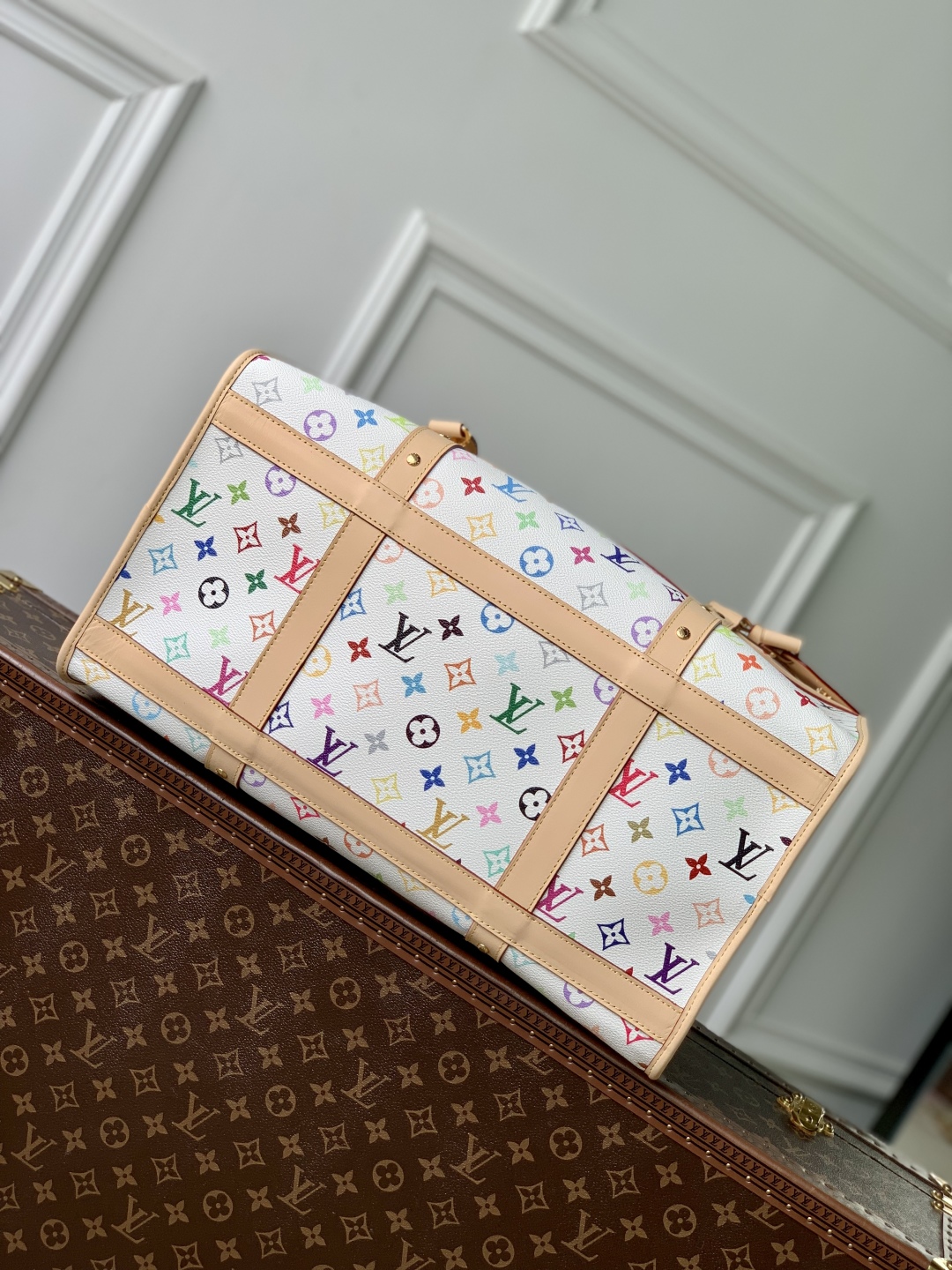 LV x TM Dog Bag Other Monogram Canvas-M13741-32 x 23 x 44CM