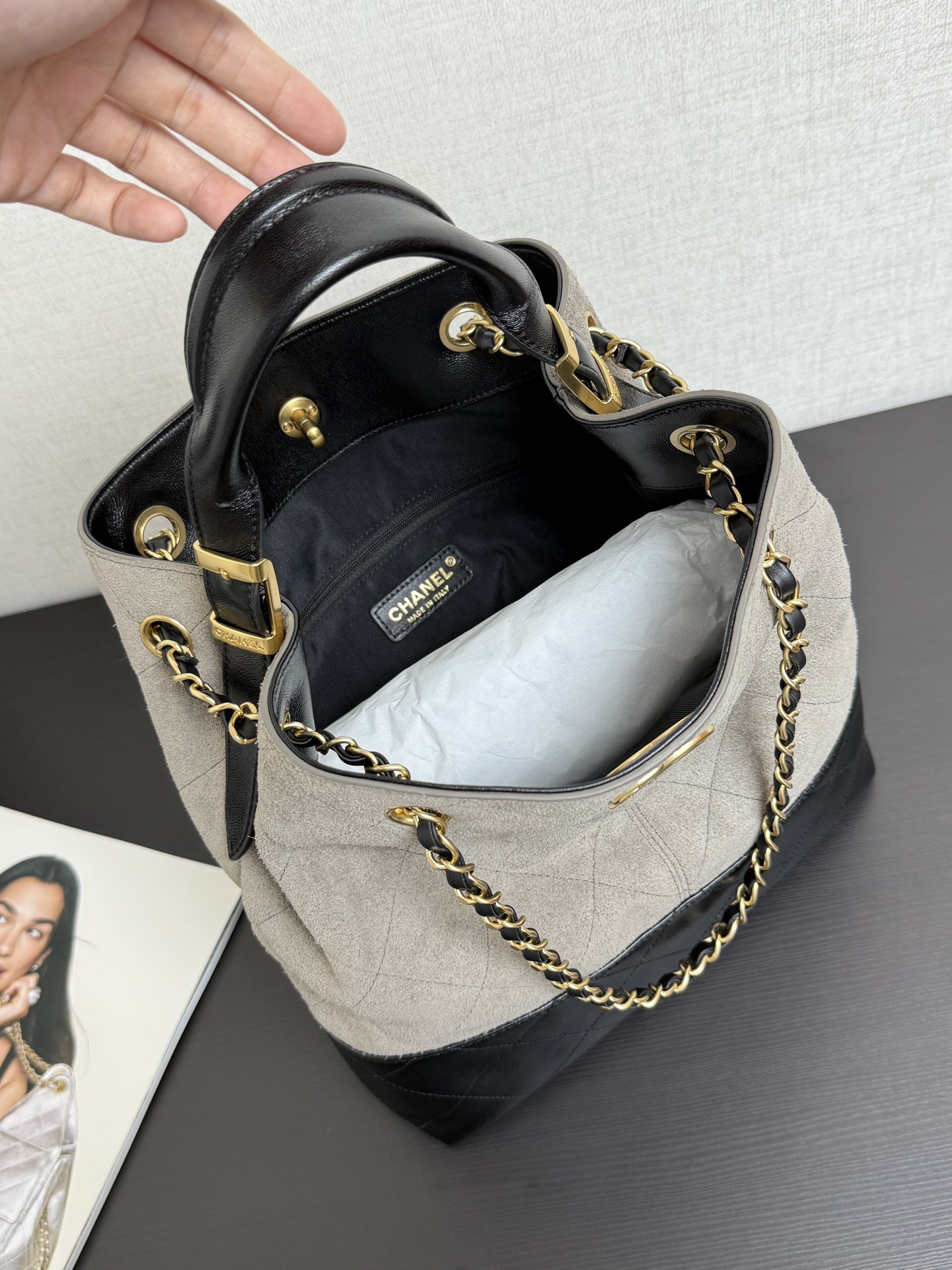 Ch@nel 2025SS Shopping Bag-31*28*12CM