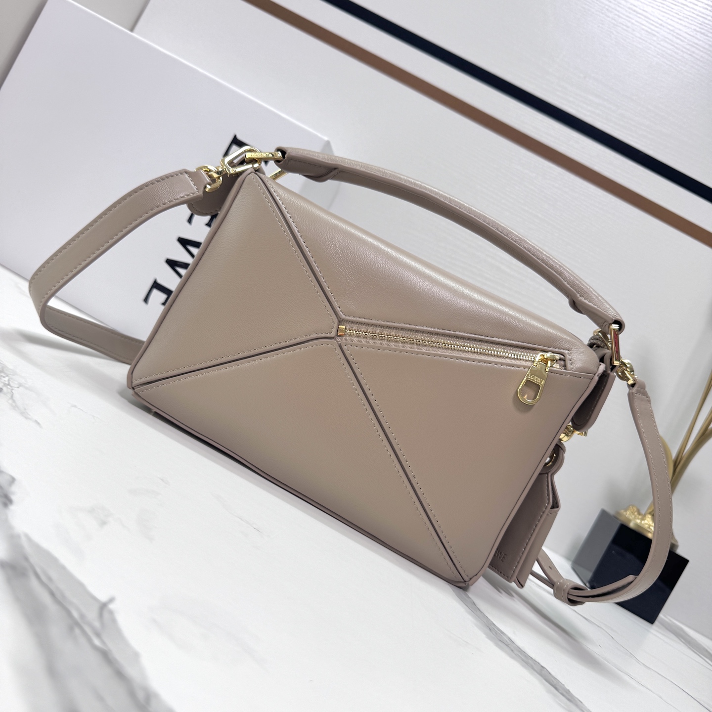 Lowee Puzzle Edge Bag-24*10.5*16.5CM