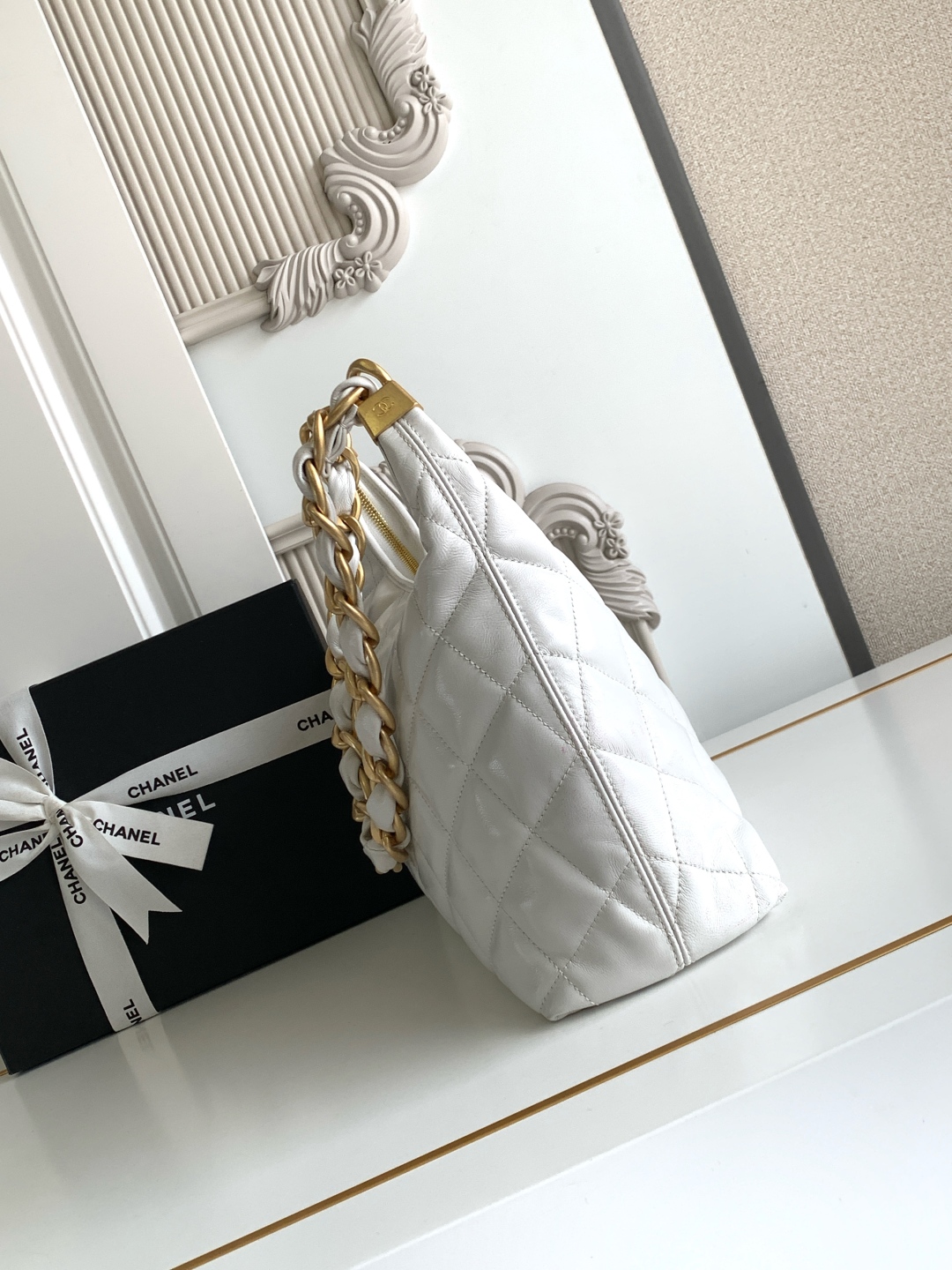 Ch@nel 2025SS Hobo Bag-32x30x12CM