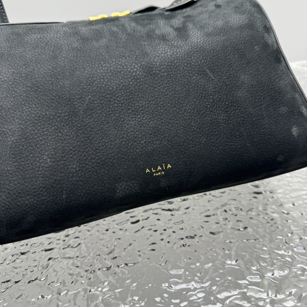 ALAÏA Le Bulldog medium Nubuck Shoulder Bag-32*17*15CM