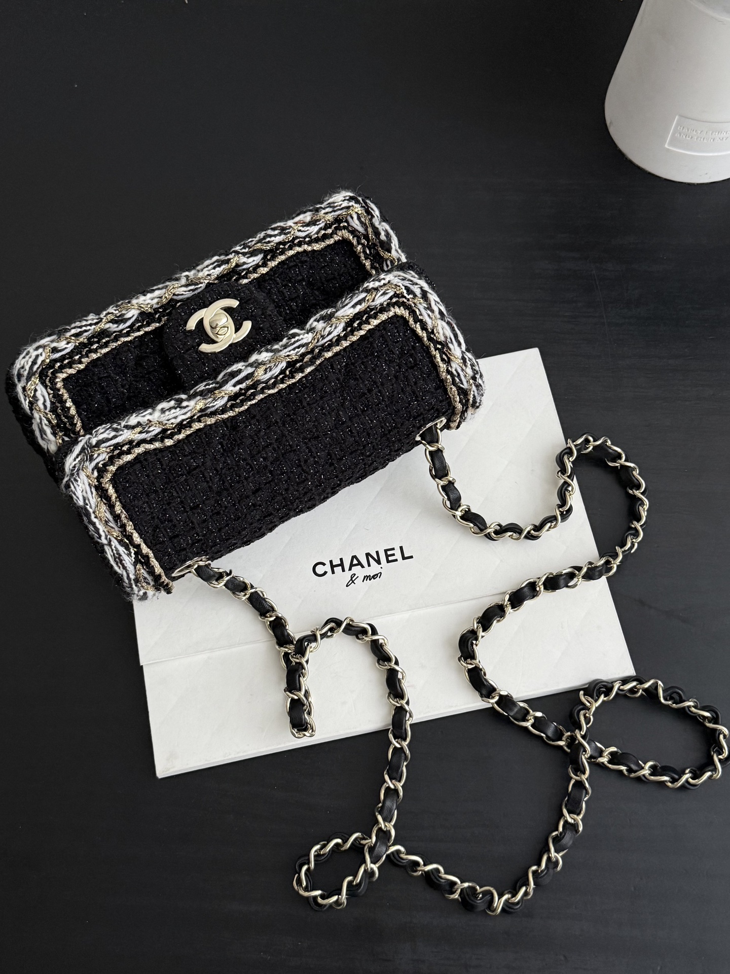 Ch@nel Flap Bag-13*20*7CM