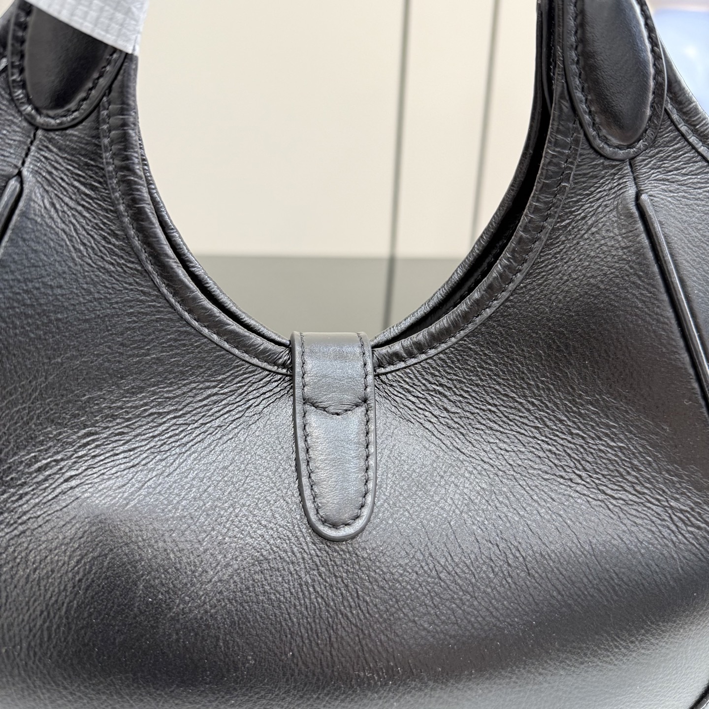 Gvc*1 Mercato Small Tote Bag In Black Leather-26*23*11CM